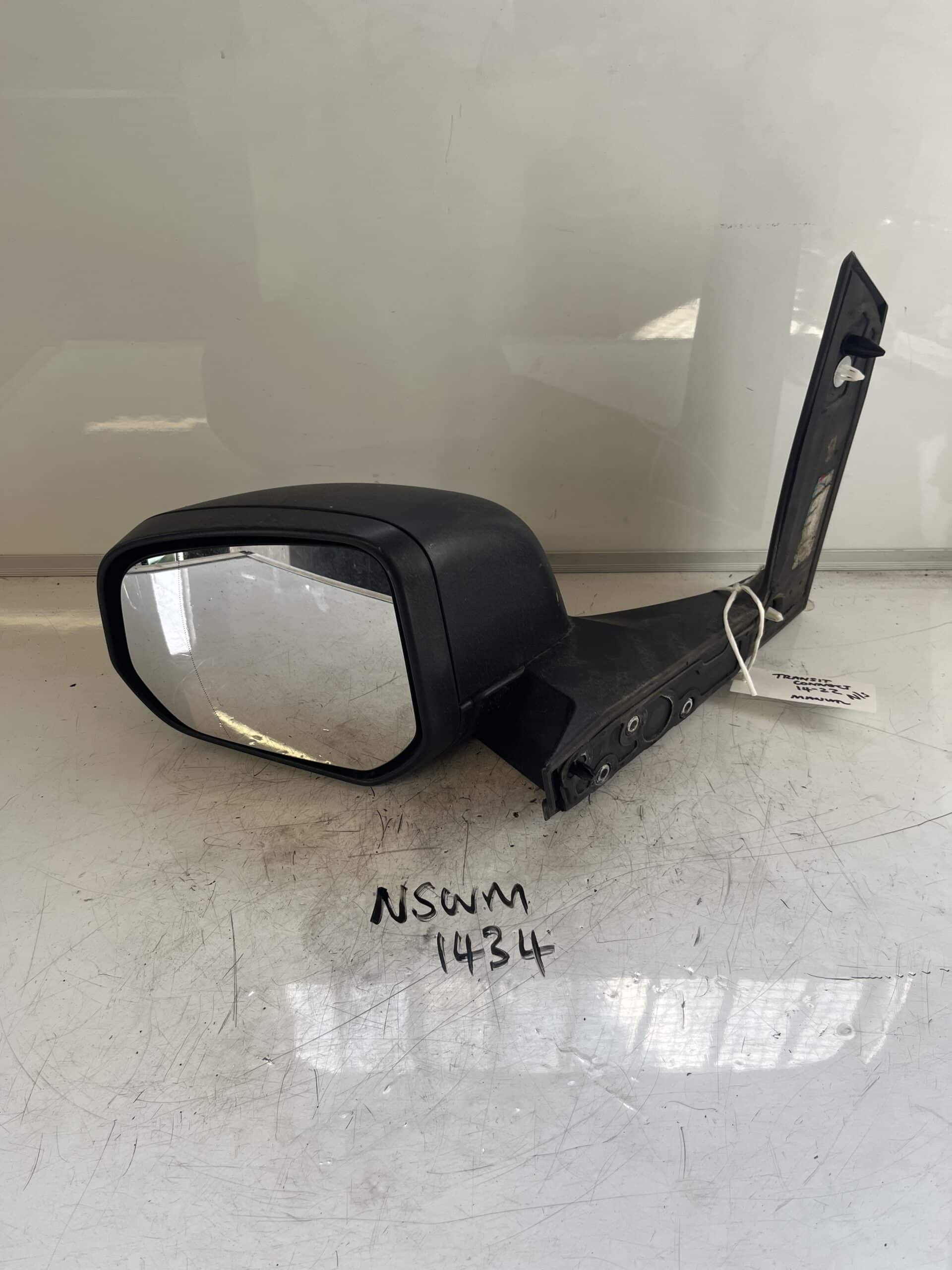 Ford Transit Connect 2014-2022 MK2 Near Side Manual Door Mirror – Black Plastic