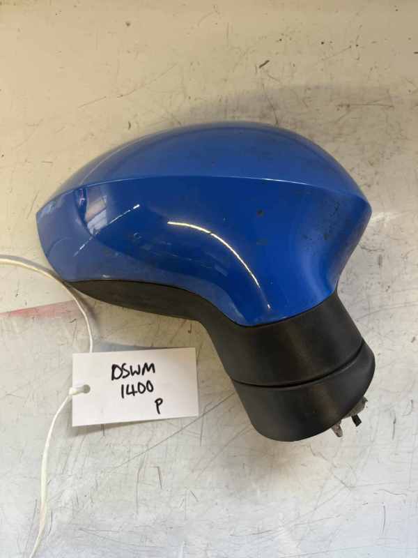 Seat Ibiza 2008-2015 Off Side Electric Door Mirror – Blue LW5B Colour Code