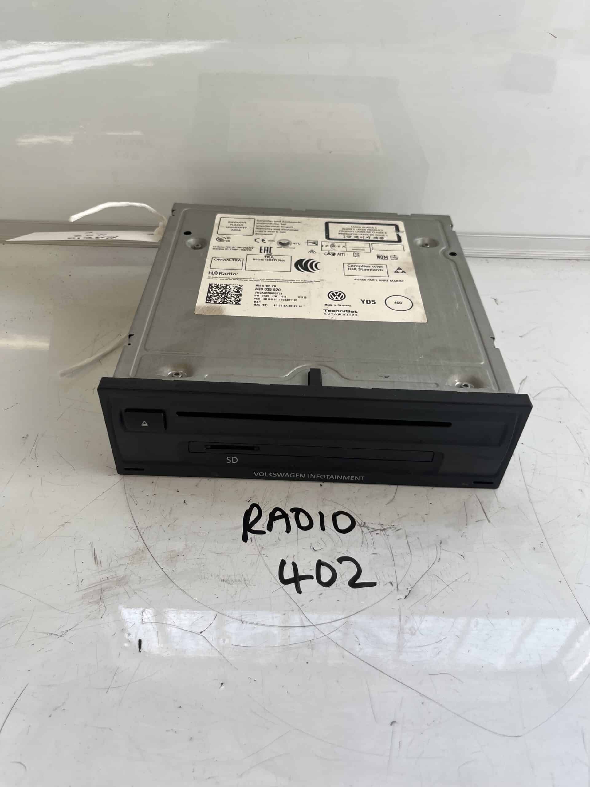 Volkswagen Polo 2014-2017 Infotainment Radio – 3Q0035820