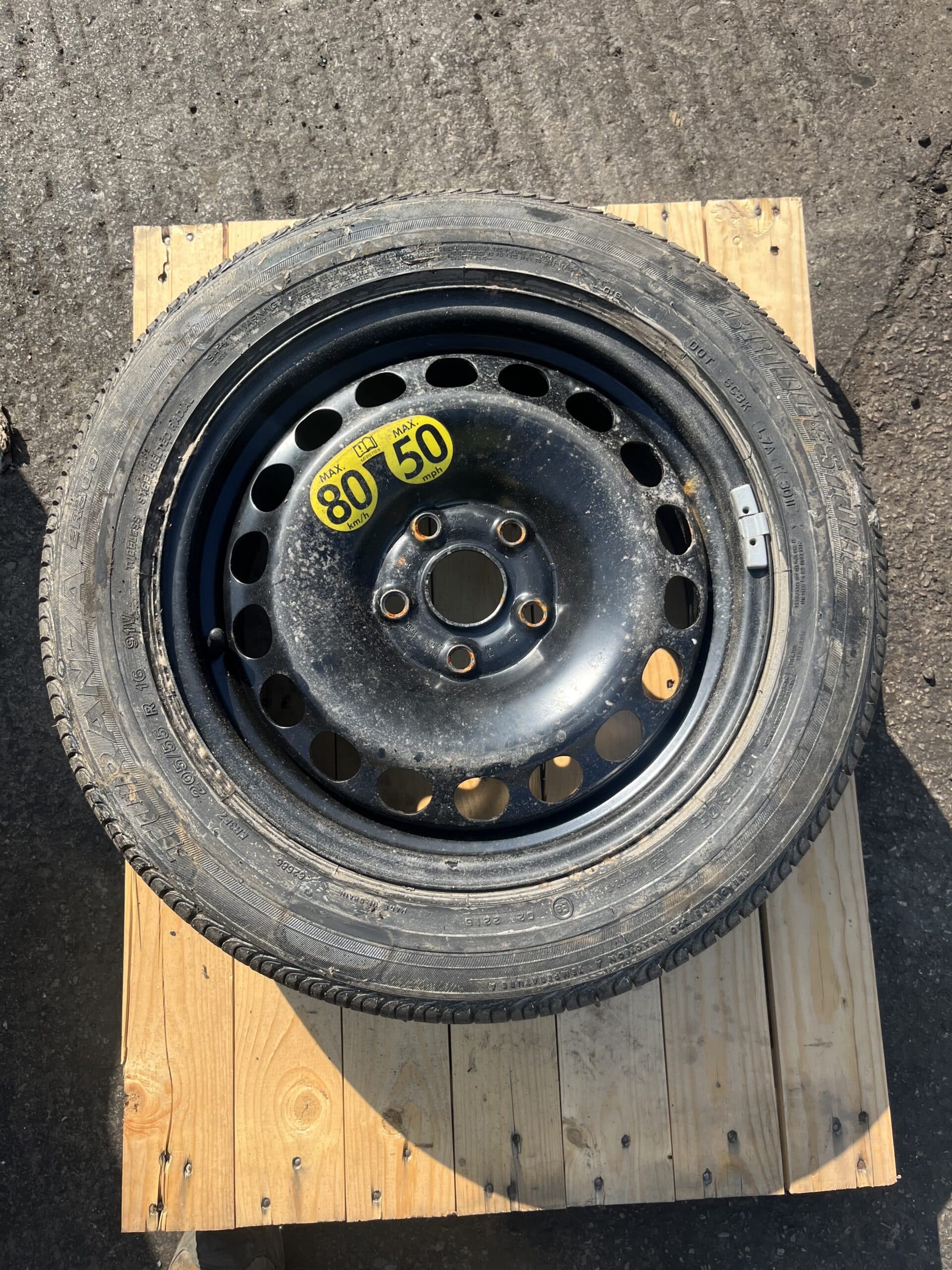 Seat Exeo 2009-2013 Spare Wheel And Tyre – 205/55/16