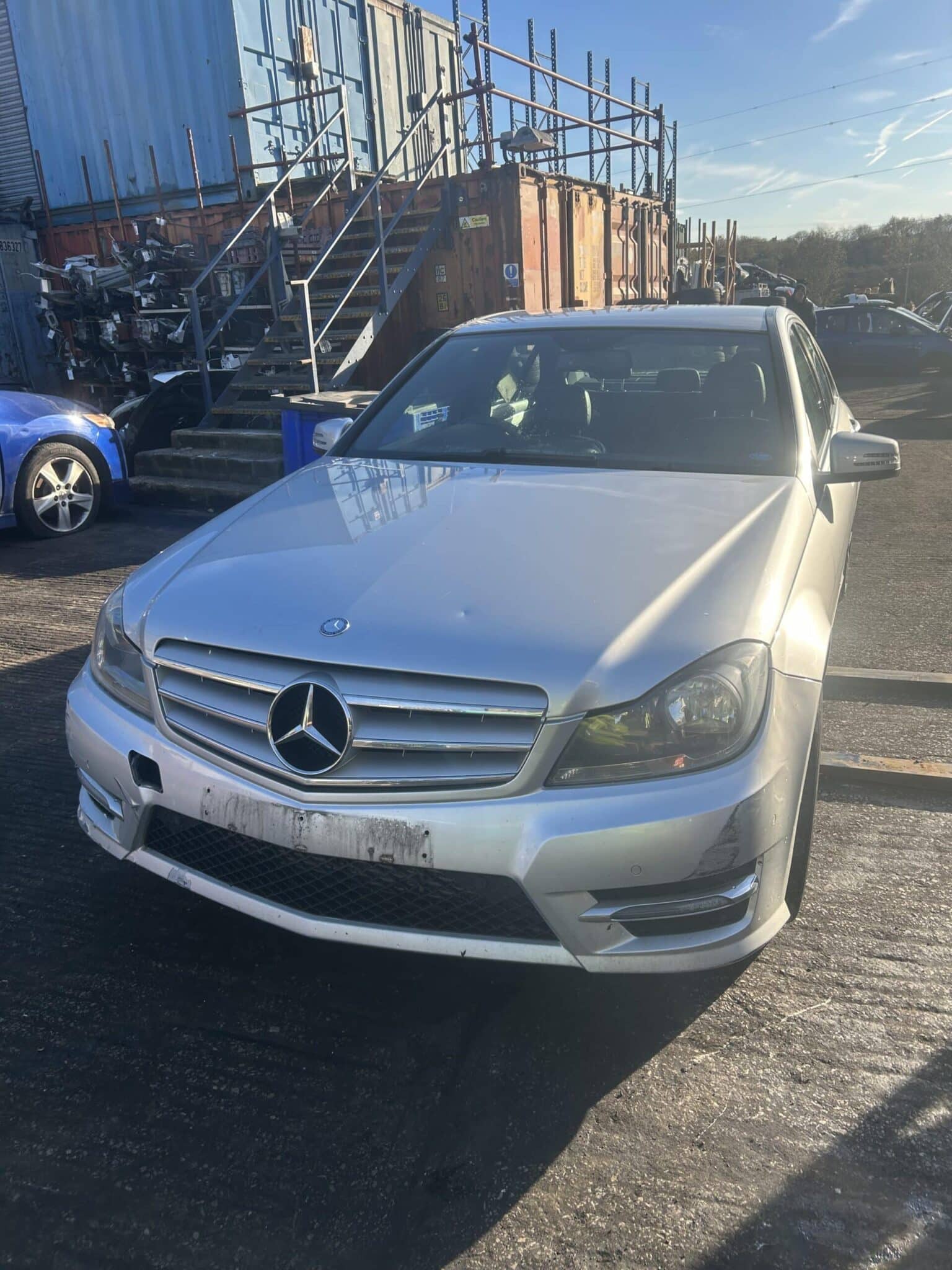 Mercedes C Class MK3 FL 2011-2014 2.2 Diesel Auto 7 Speed Saloon Silver 204 Breaking for Parts