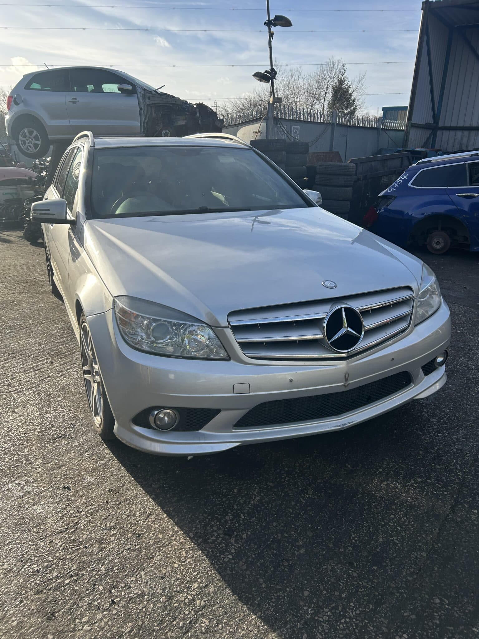Mercedes Benz C 200 Mk3 2007-2012 2.2 Diesel Automatic Estate Silver Breaking for Parts