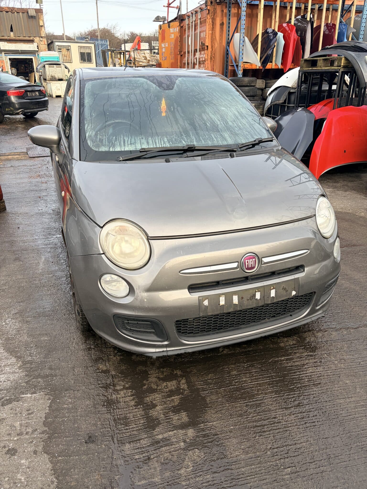 Fiat 500 S Mk1 2007-2015 1.25 Petrol Manual 3 Door Hatchback Grey Breaking for Parts