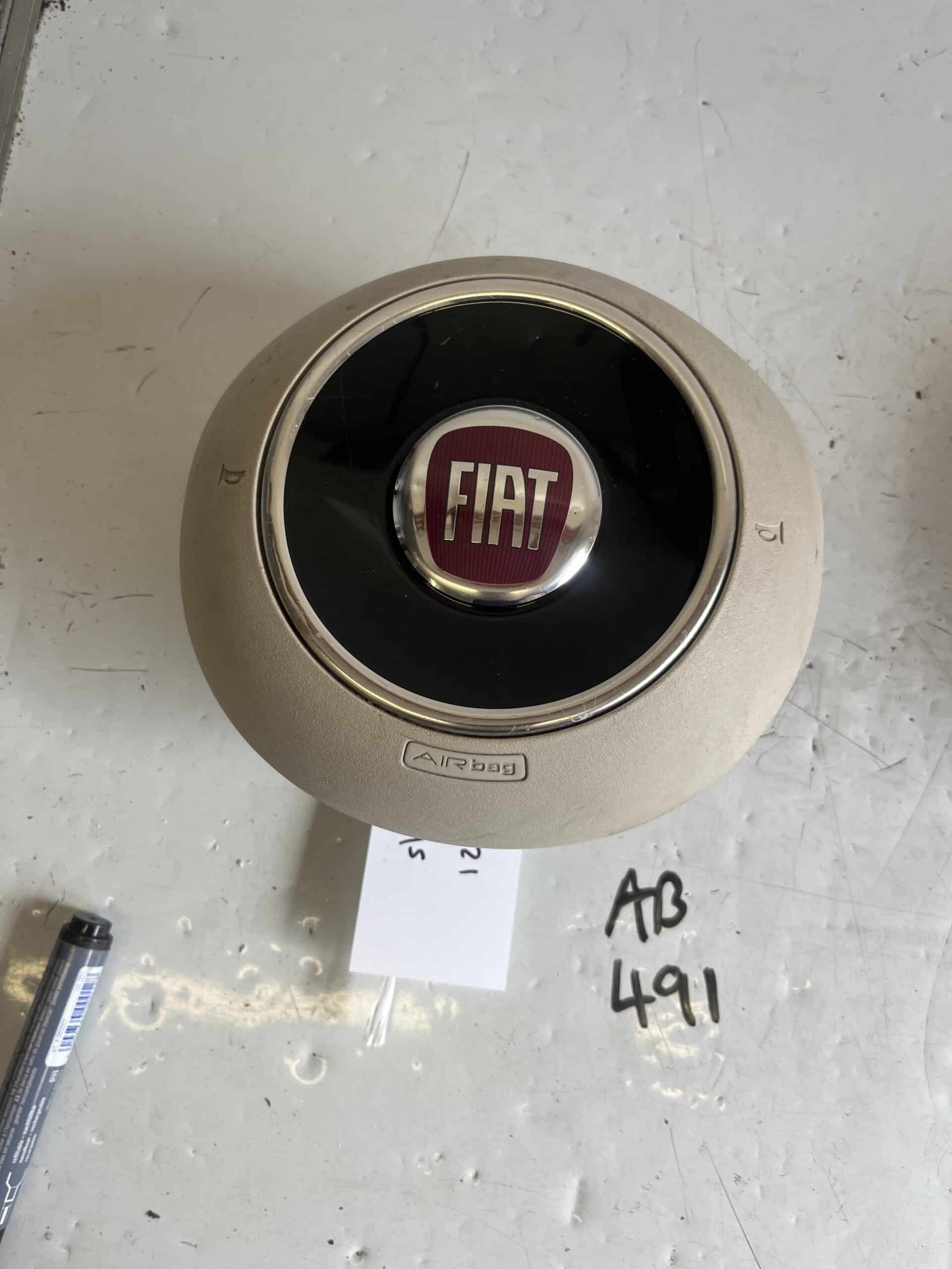 Fiat 500 2015-2021 Off Side Airbag – Cream Colour – 07356332360