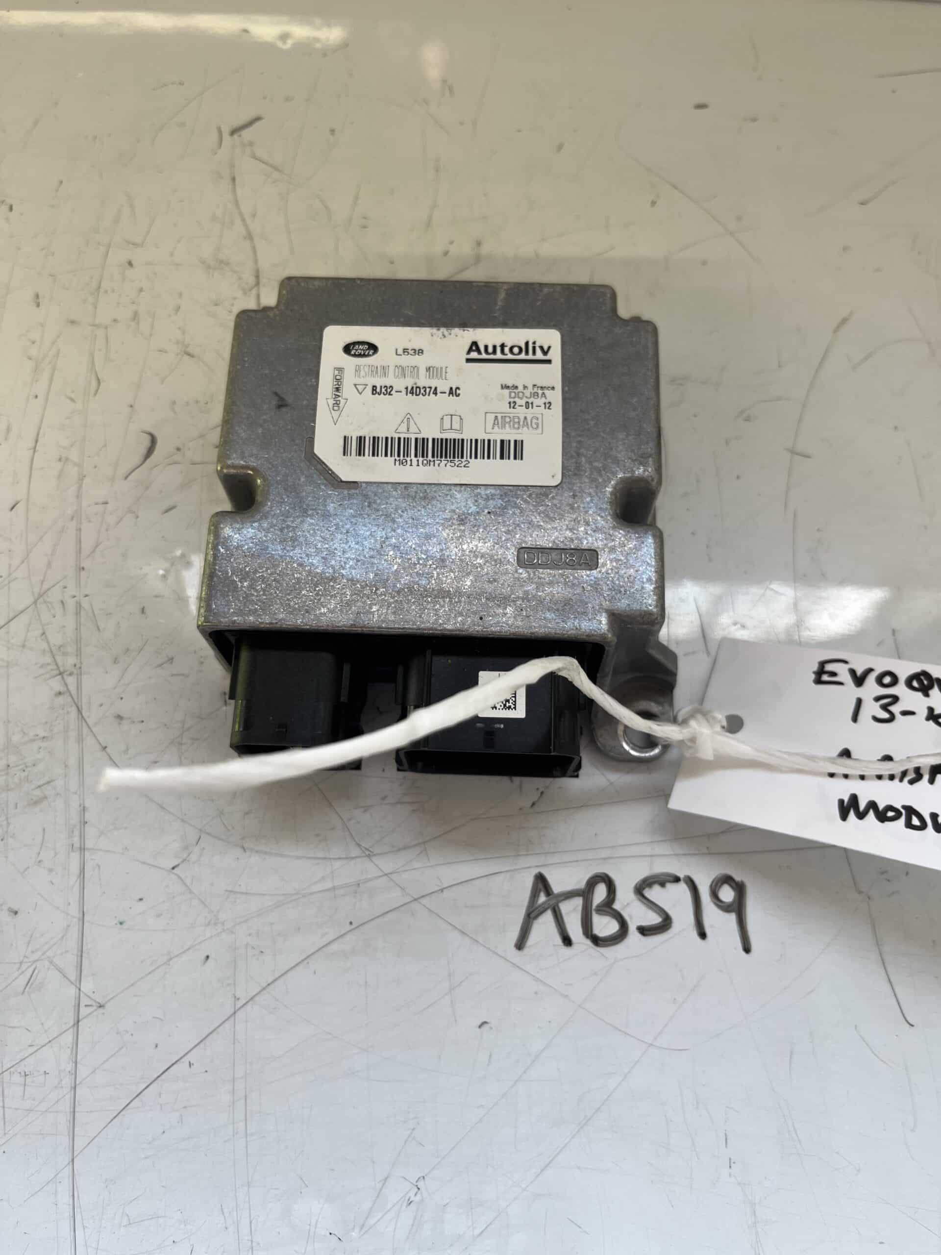 Range Rover Evoque 2013-2018 Airbag Module – BJ32-14D374-AC