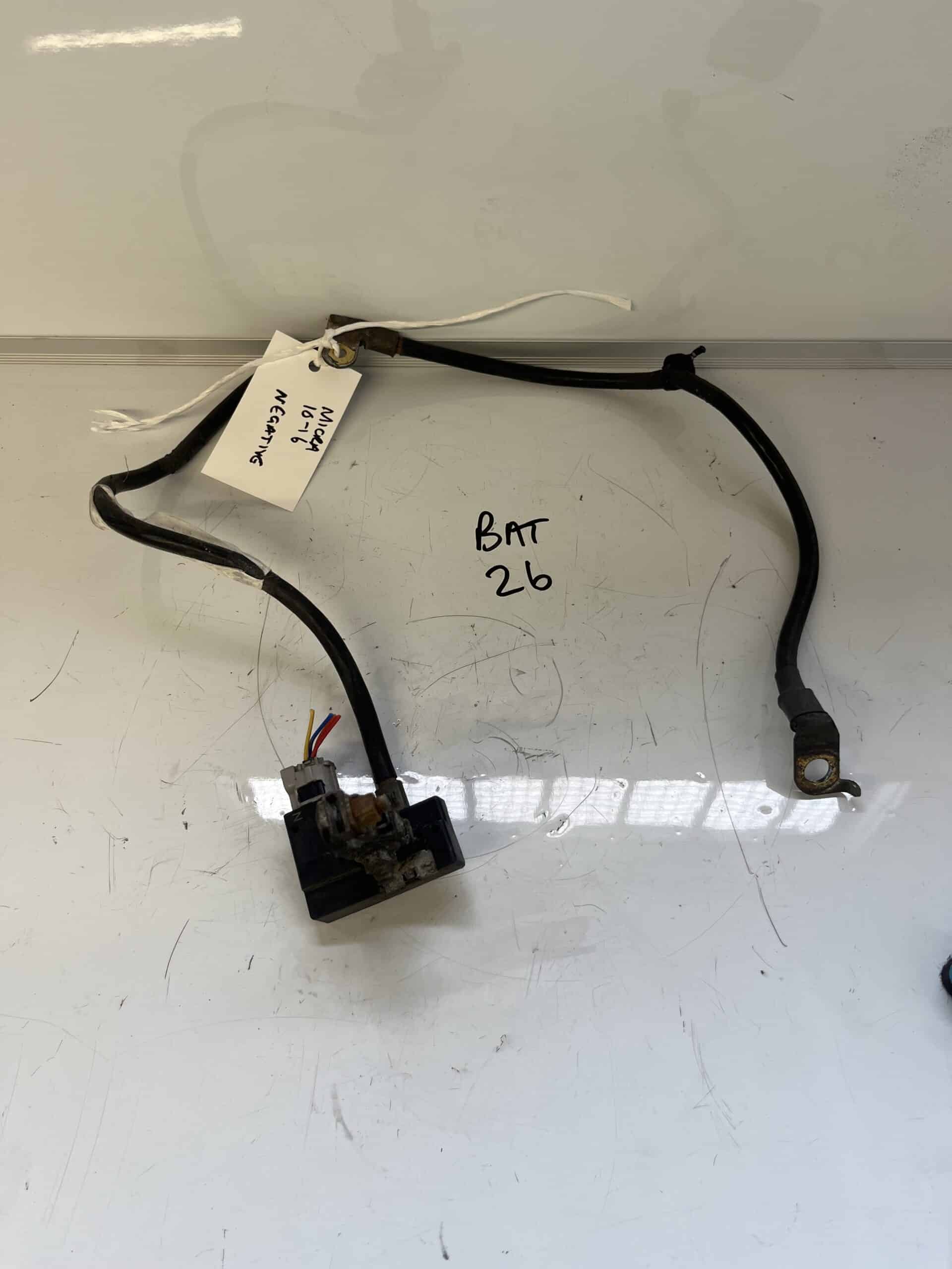 Nissan Micra 2010-2016 Negative Battery Terminal And Cable / Lead – 294G0 1HH0A