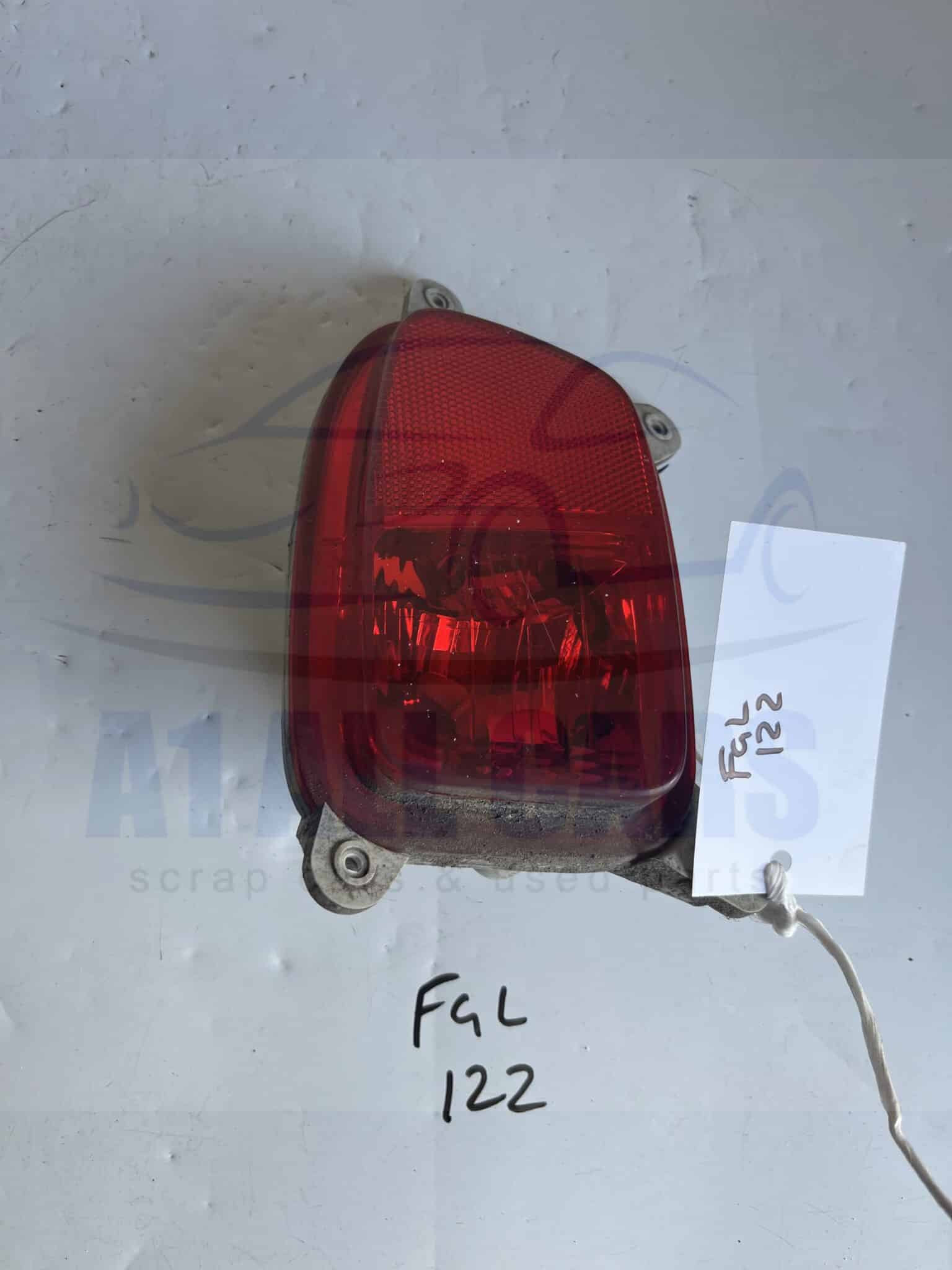Kia Picanto 2011-2015 Hatchback Off Side Rear Fog Lamp / Reflector