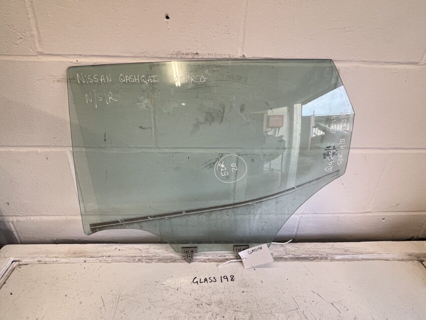 Nissan Qashqai 2013-2017 5 Door Hatchback Near Side Rear Door Glass