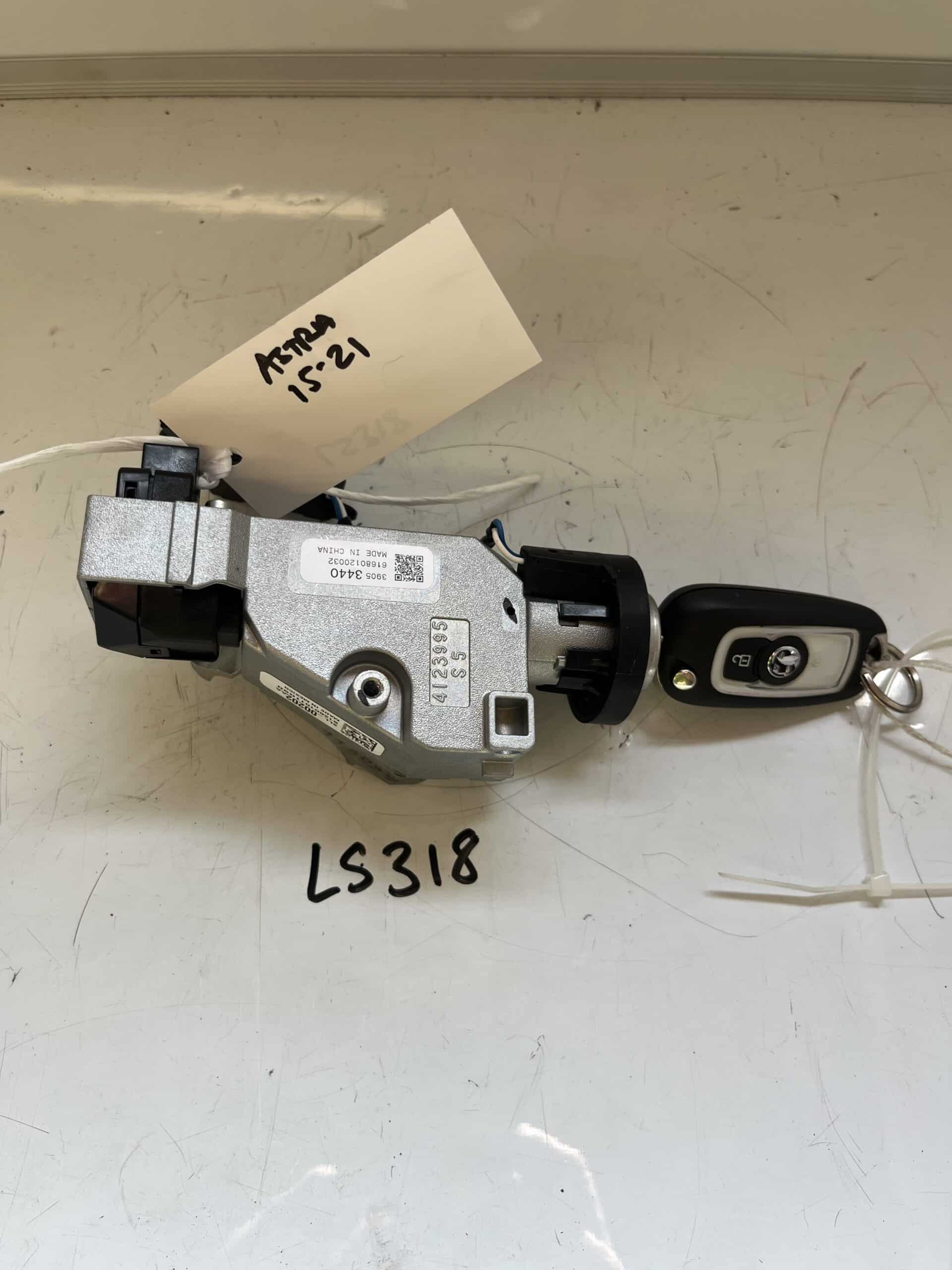 Vauxhall Astra 2015-2021 Ignition Barrel And Key – 39053440