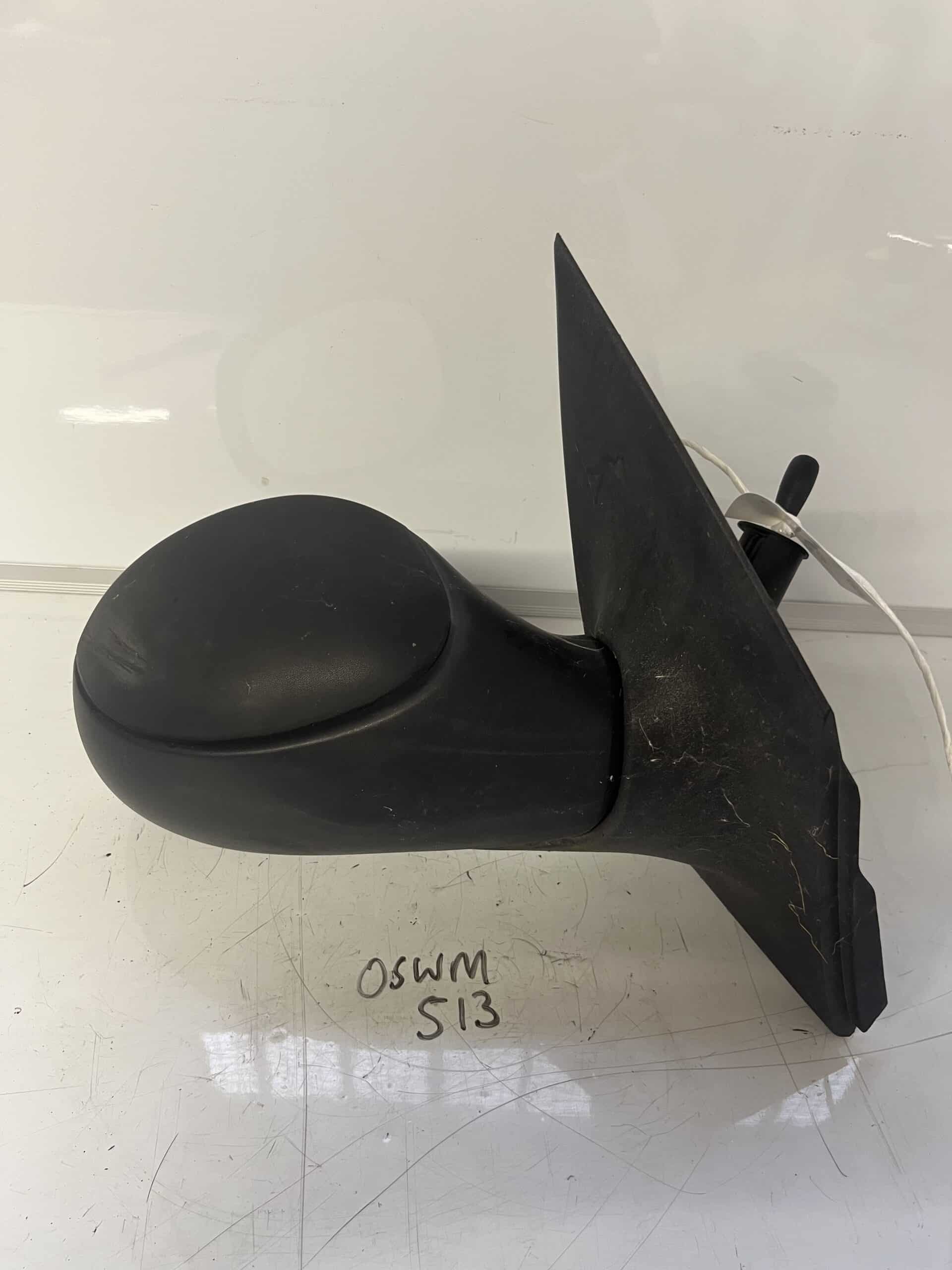 Citreon C2 2002-2009 Hatchback Off Side Manual Door Mirror – Black Plastic