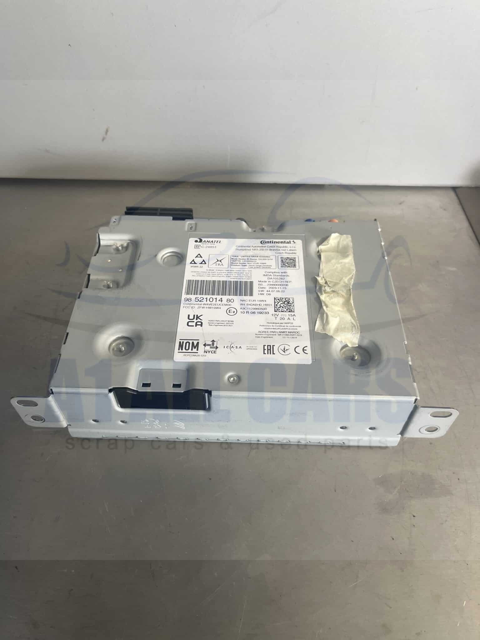 Vauxhall Corsa / Mokka / Grandland 2019-2025 Radio Head Unit – 9852101480