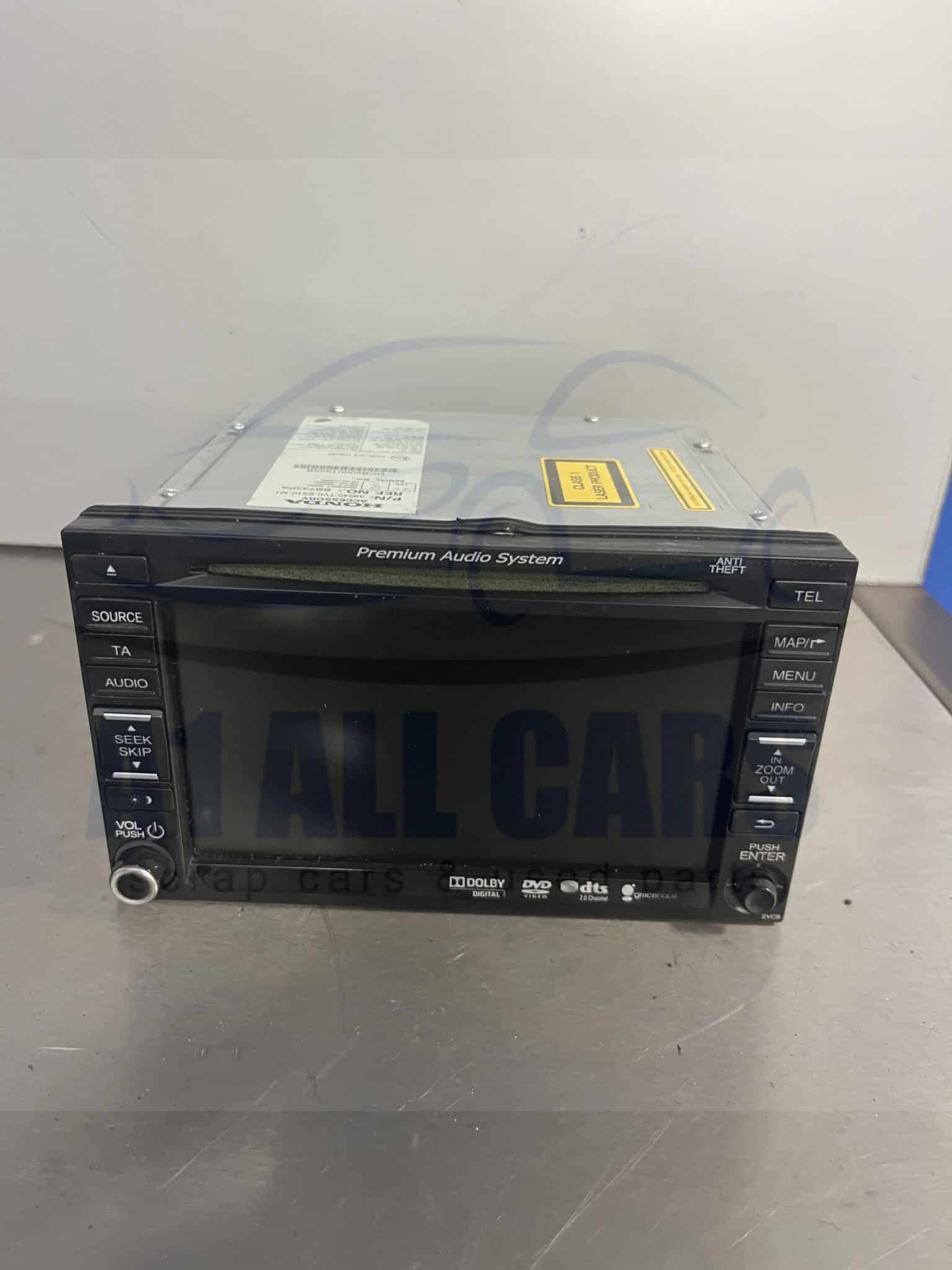 Honda Civic 2011-2017 CD Player / Radio / Sat Nav – 39540-TV0-E510-M1