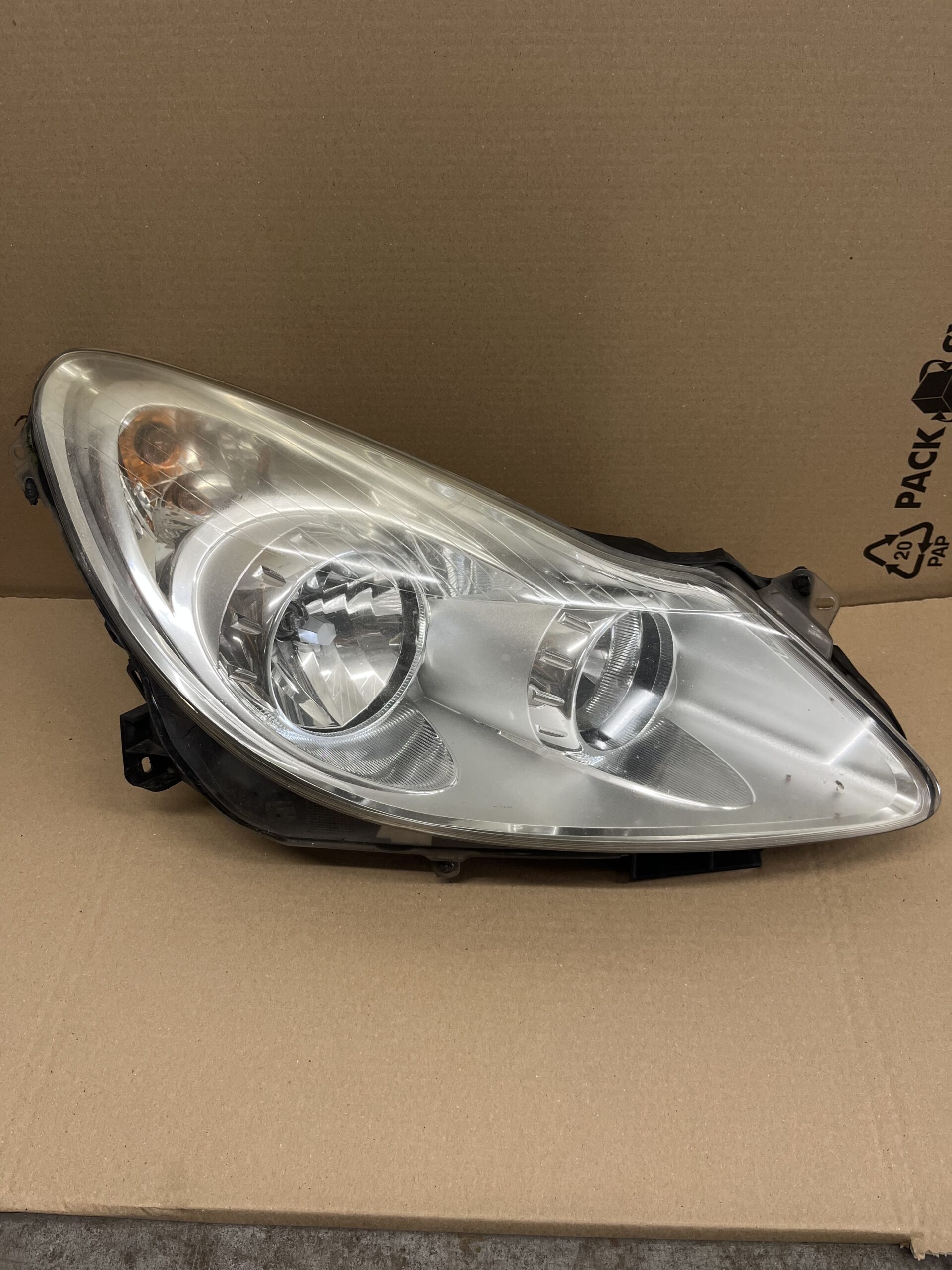 Vauxhall Corsa 2006-2010 Off Side Headlamp – Chrome Insert
