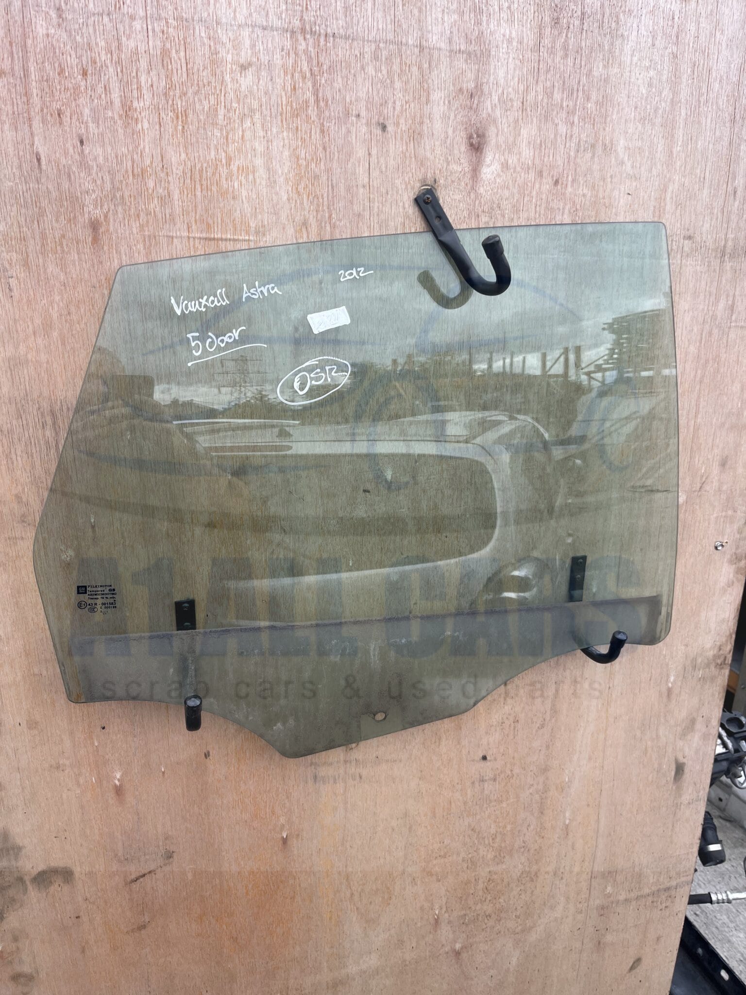 Vauxhall Astra 2010-2015 5 Door Hatchback Off Side Rear Door Glass