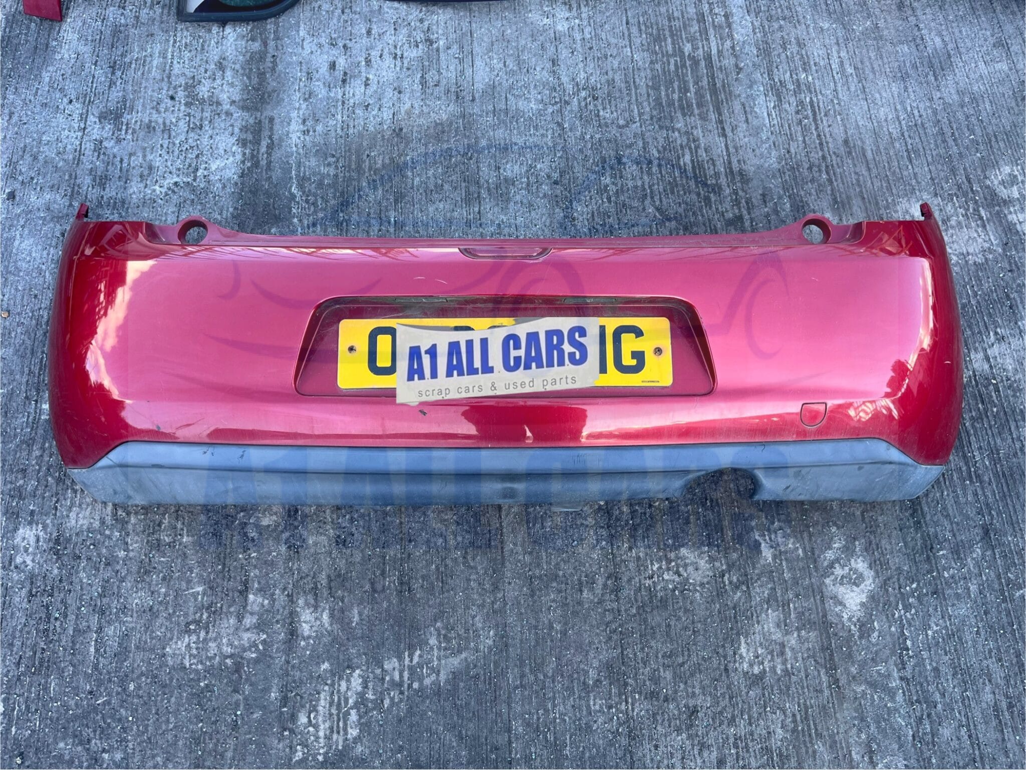 Citroen C3 2010-2015 5 Door Hatchback Rear Bumper – Red EKQD Colour Code