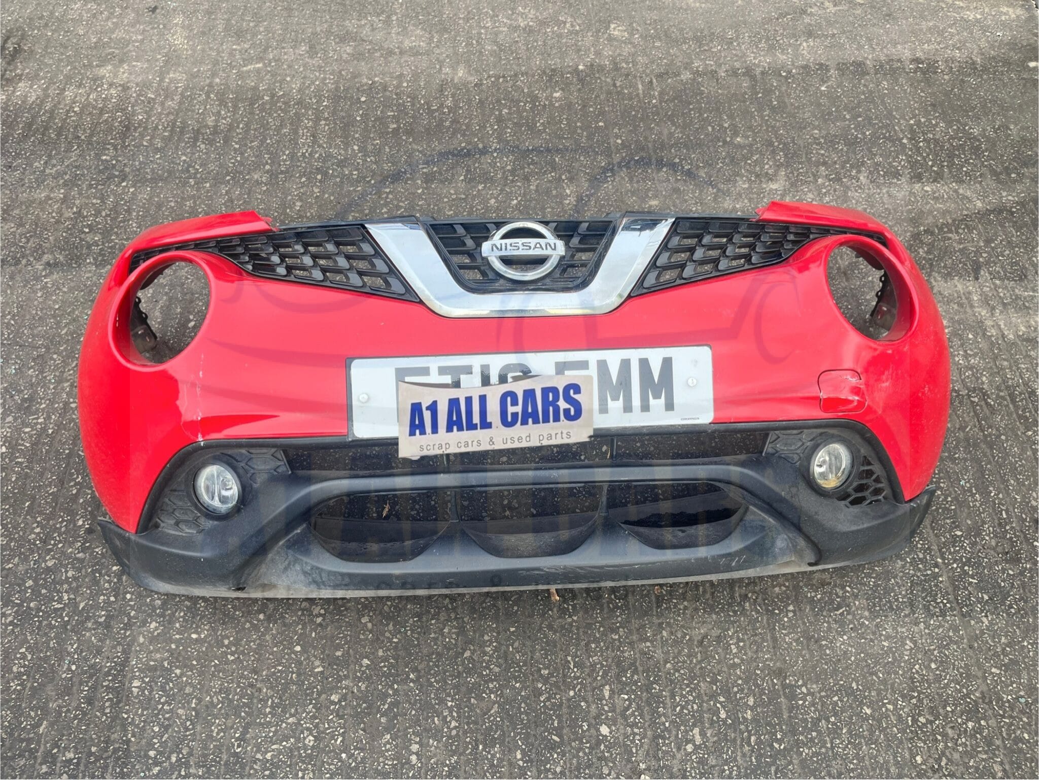 Nissan Juke 2014-2019 Front Bumper With Fogs – Red Z10 Colour Code