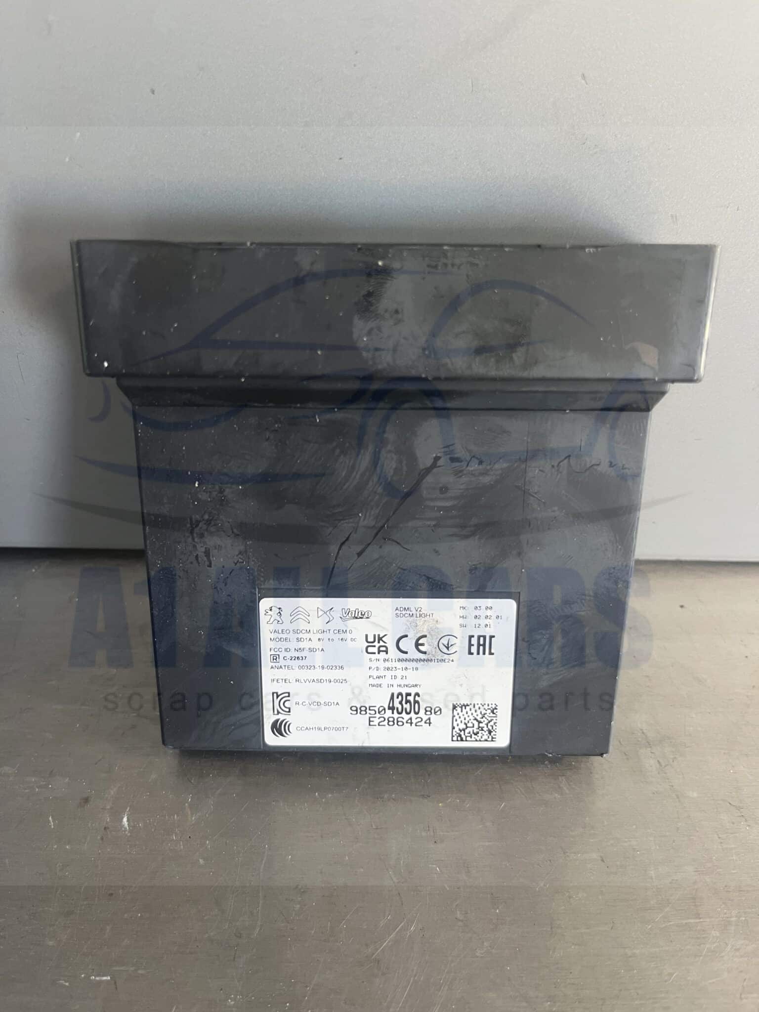 Peugeot 2008 2019-2026 ECU Control Module – 9850435680