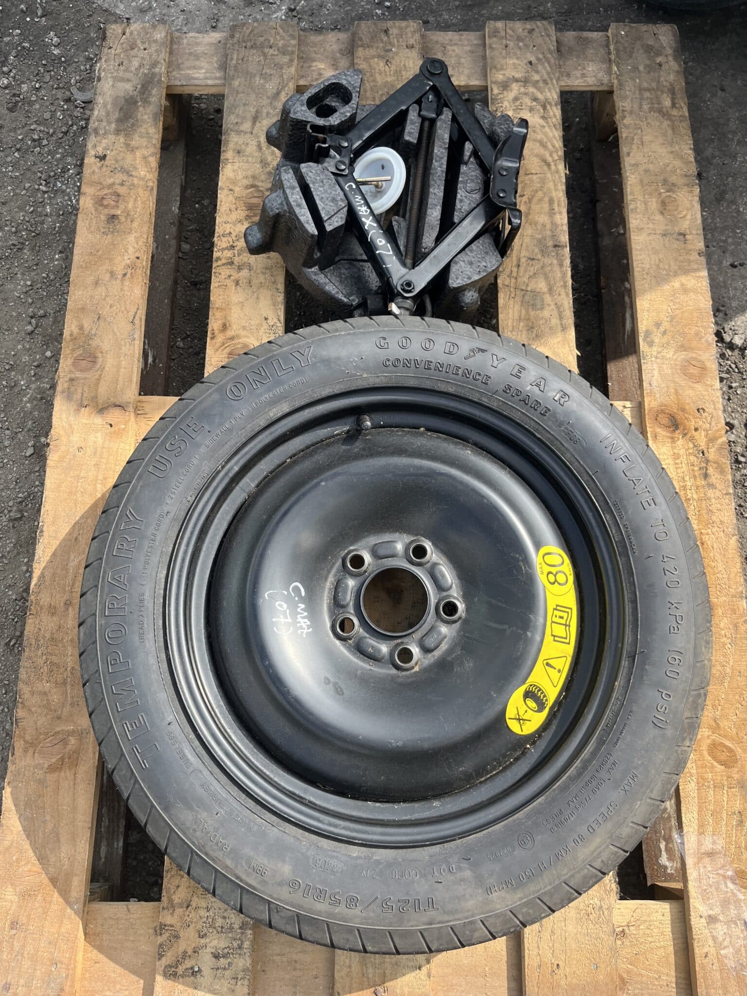 Ford Focus / Mondeo 2005-2017 Spare Wheel / Space saver With Jack Kit – 125/85/16