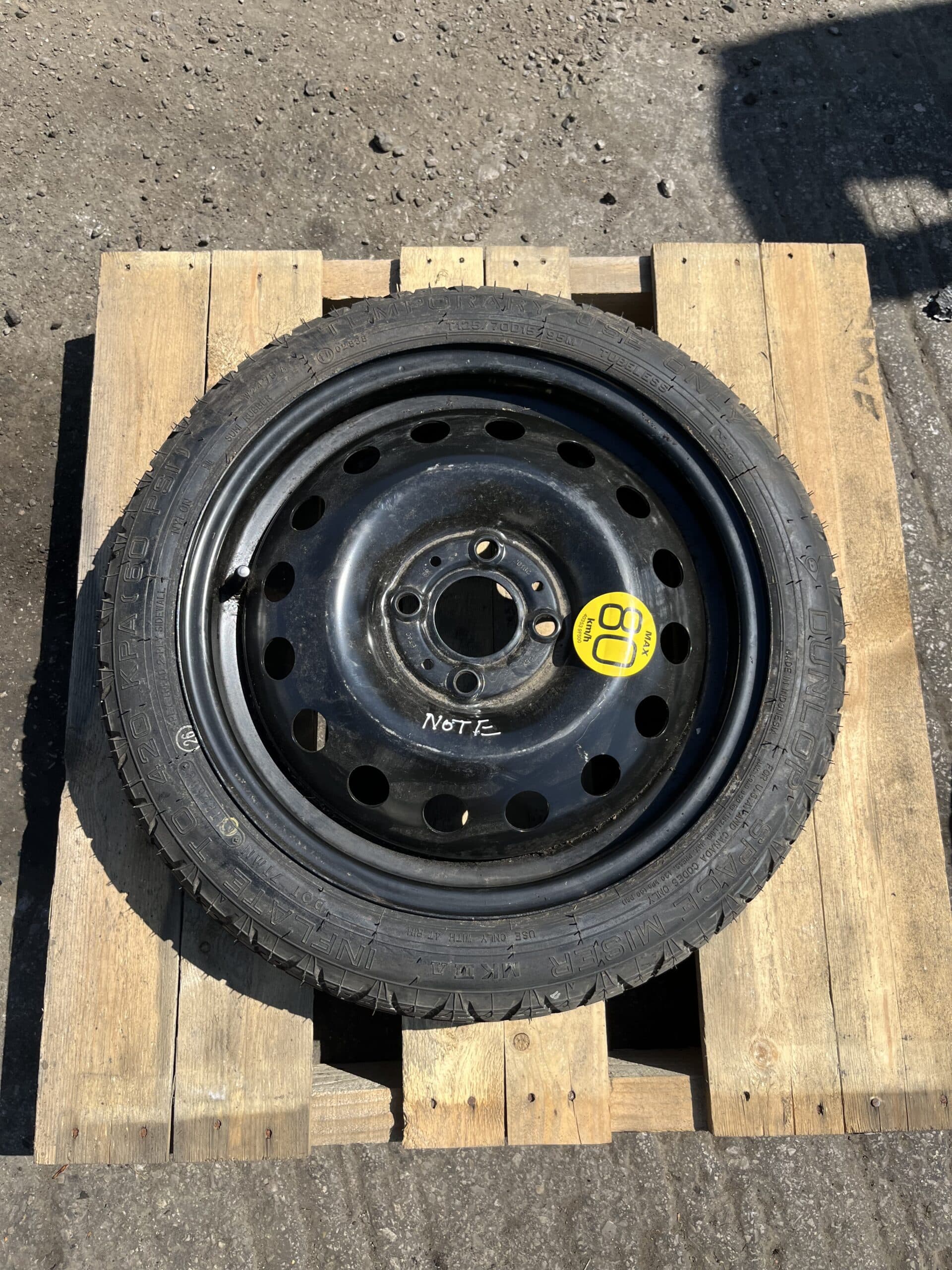 Nissan Note 2006-2013 Spare Wheel / Space Saver – 125/70/15