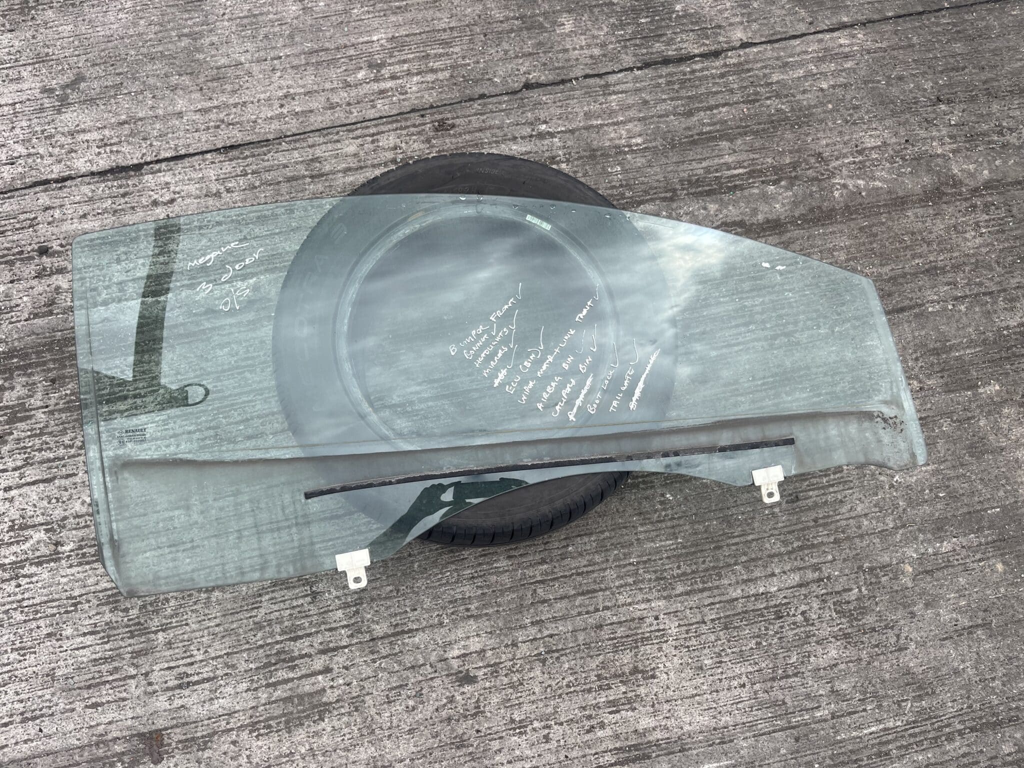 Renault Megane Coupe 2008-2014 3 Door Off Side Door Glass