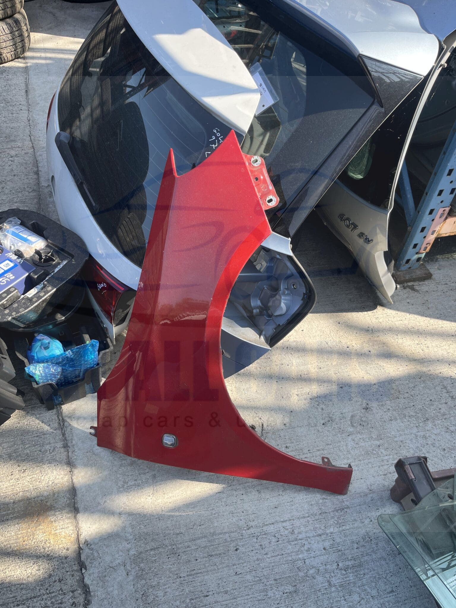 Skoda Fabia 2007-2014 Off Side Wing – Red LF3K Colour Code
