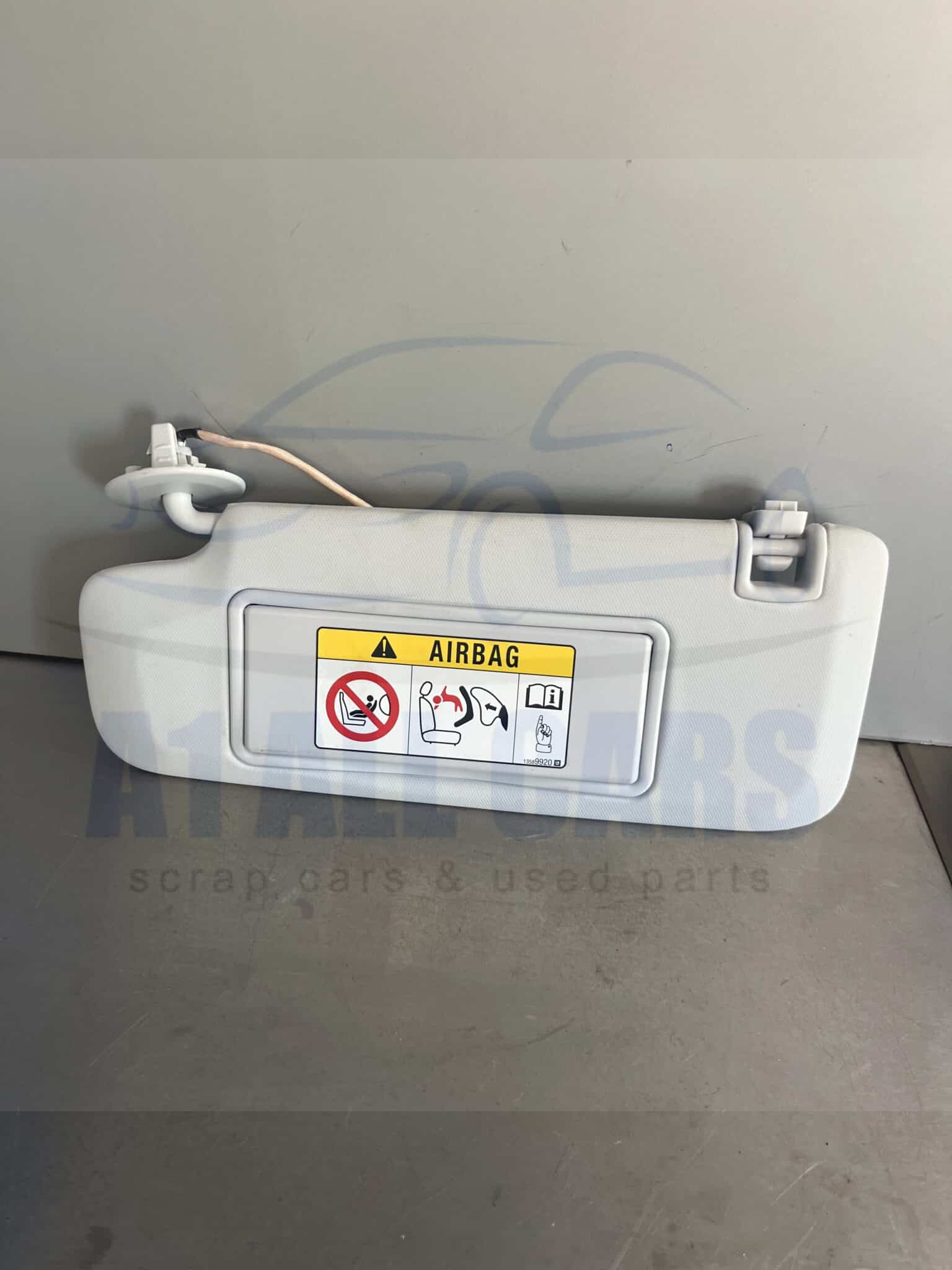 Vauxhall Crossland 2017-2021 Near Side Sun Visor With Mirror and Light