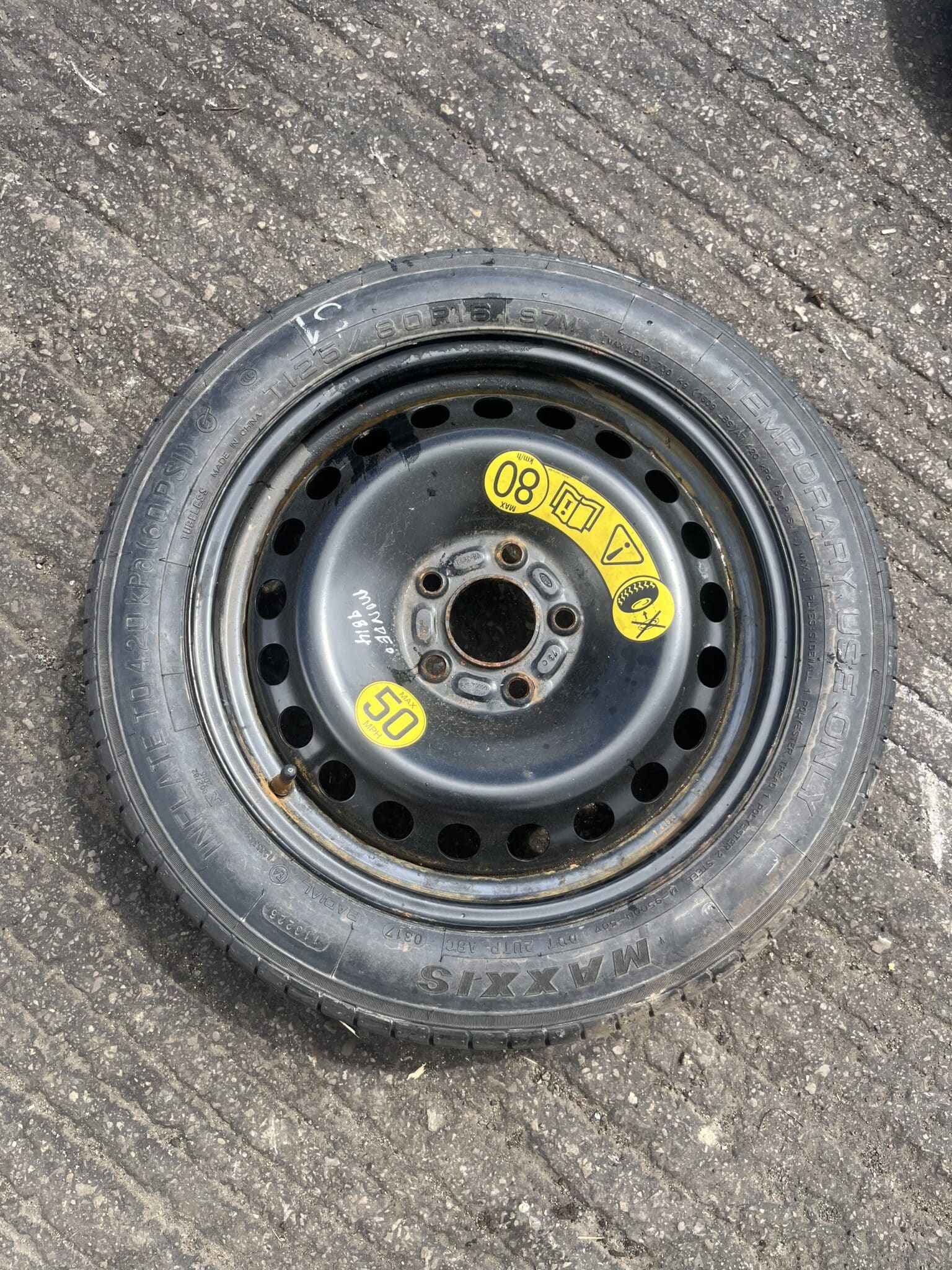 Ford Mondeo 2014-2019 MK5 Spare Wheel / Space saver – 125/80/16