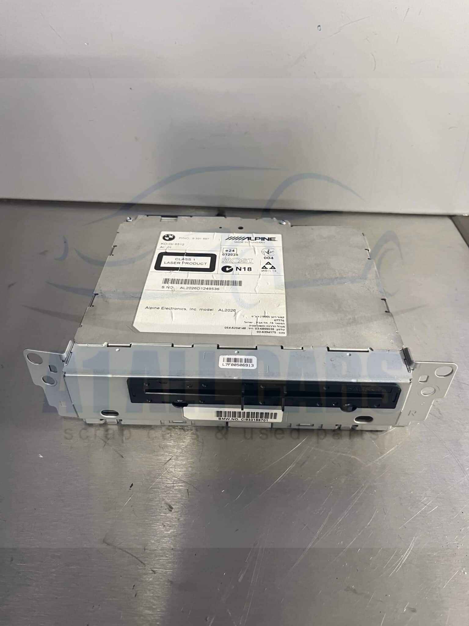 BMW 1 Series 2011-2015 Radio Head Unit – 9331597