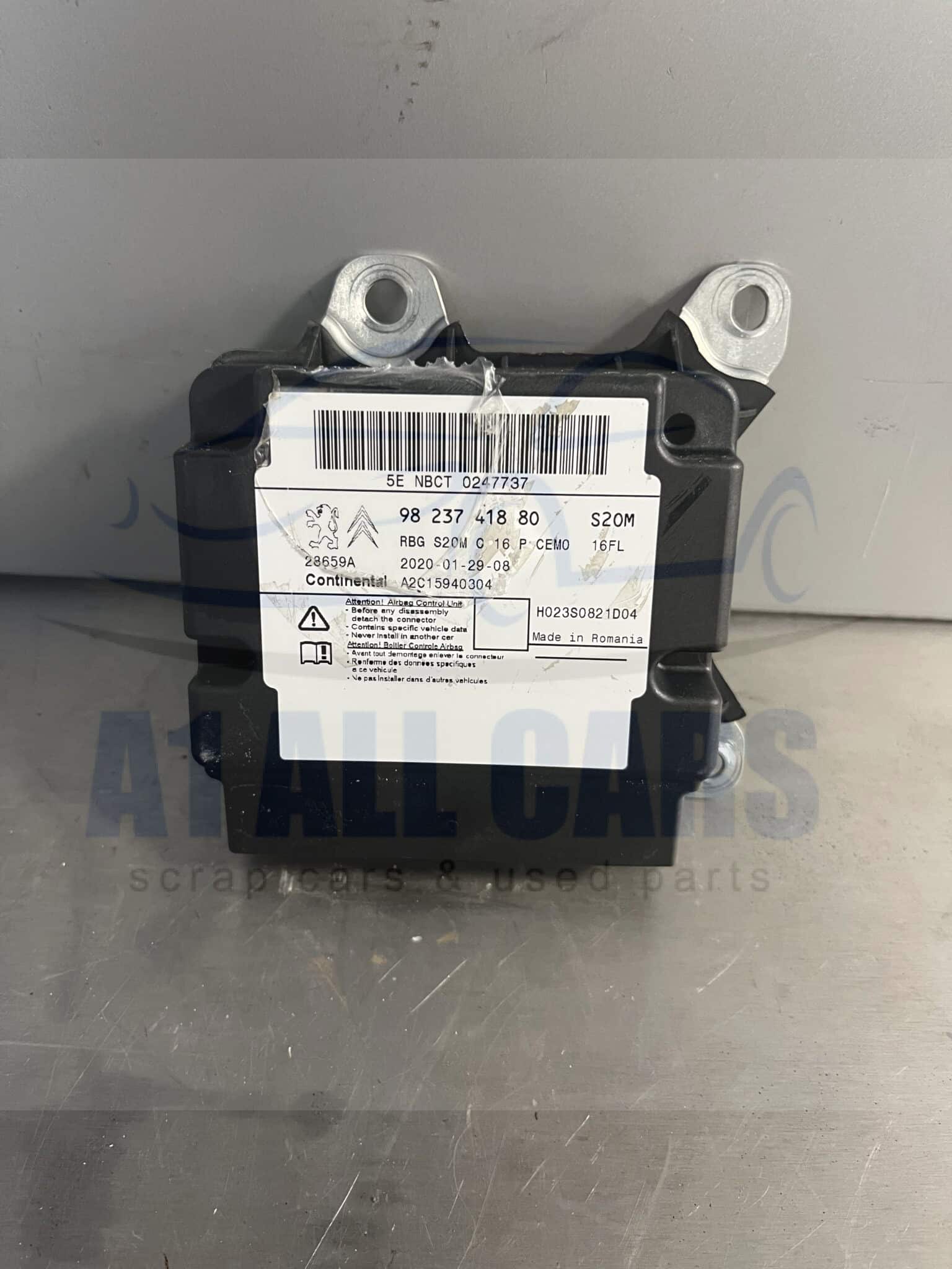 Vauxhall Grandland 2017-2021 Airbag Module – 9823741880