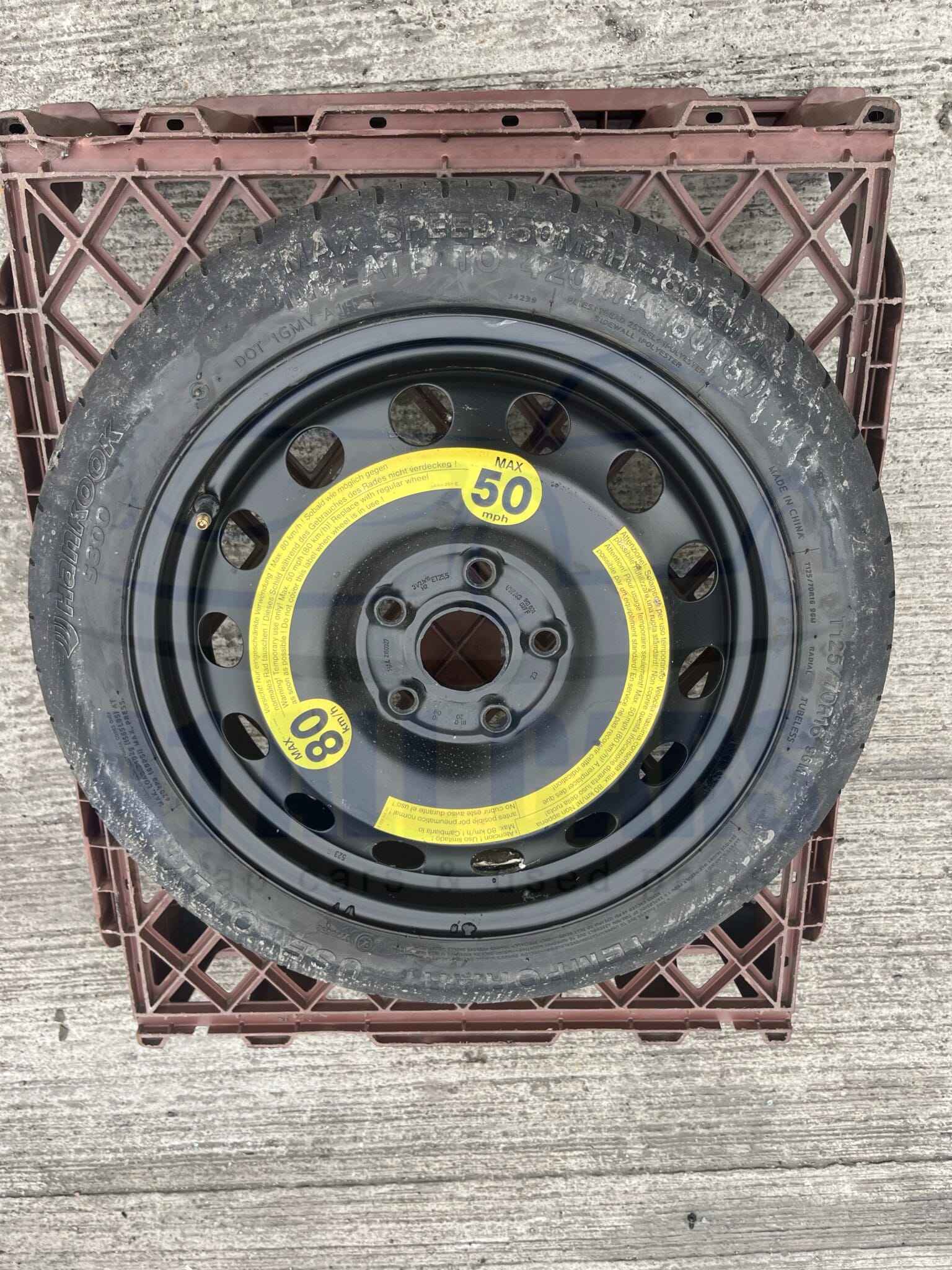 Seat Altea 2004-2009 Space Saver Spare Wheel – 125/70/16