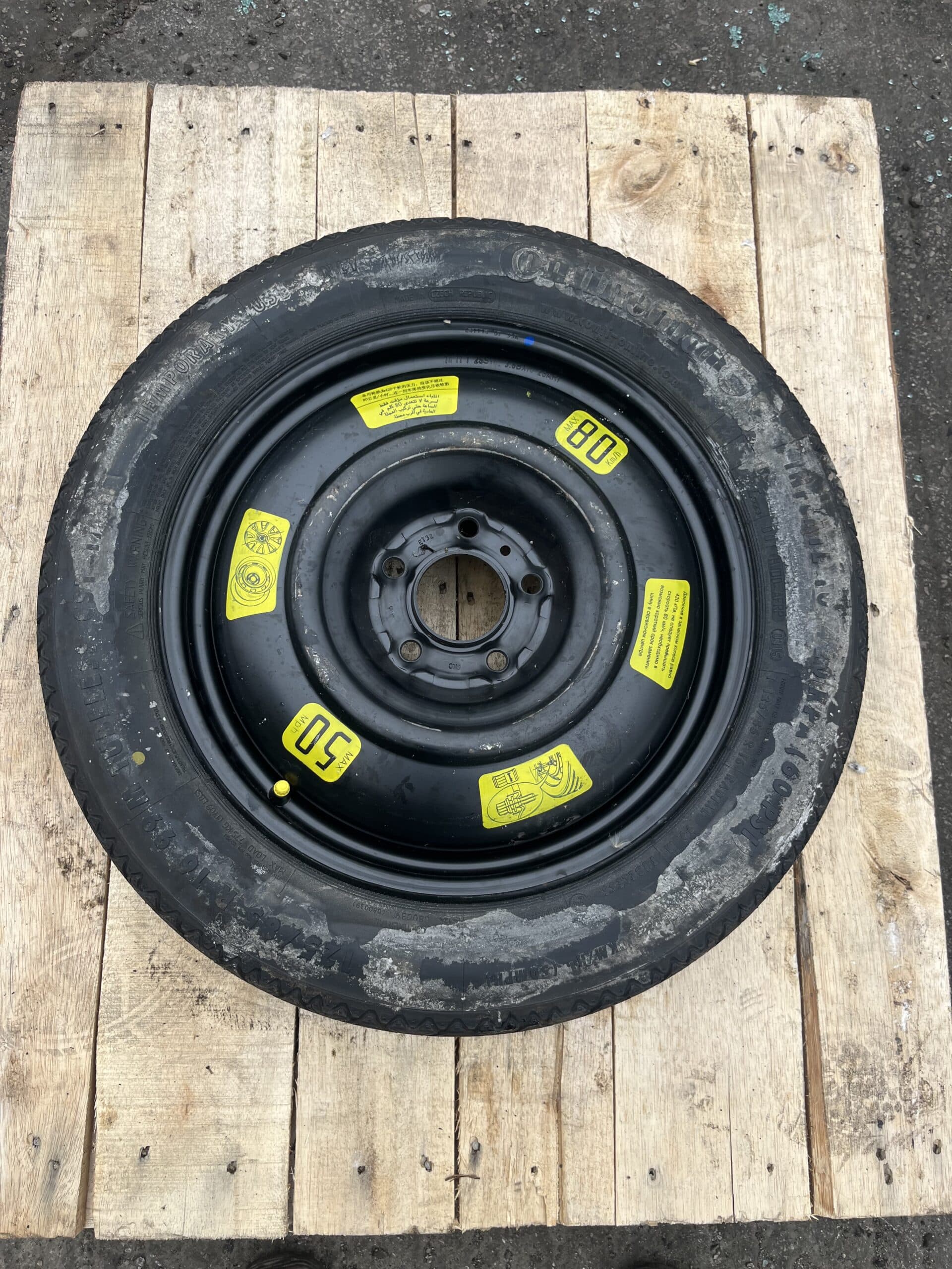 Peugeot 308 2013-2021 Spare Wheel / Space Saver – 125/85/16