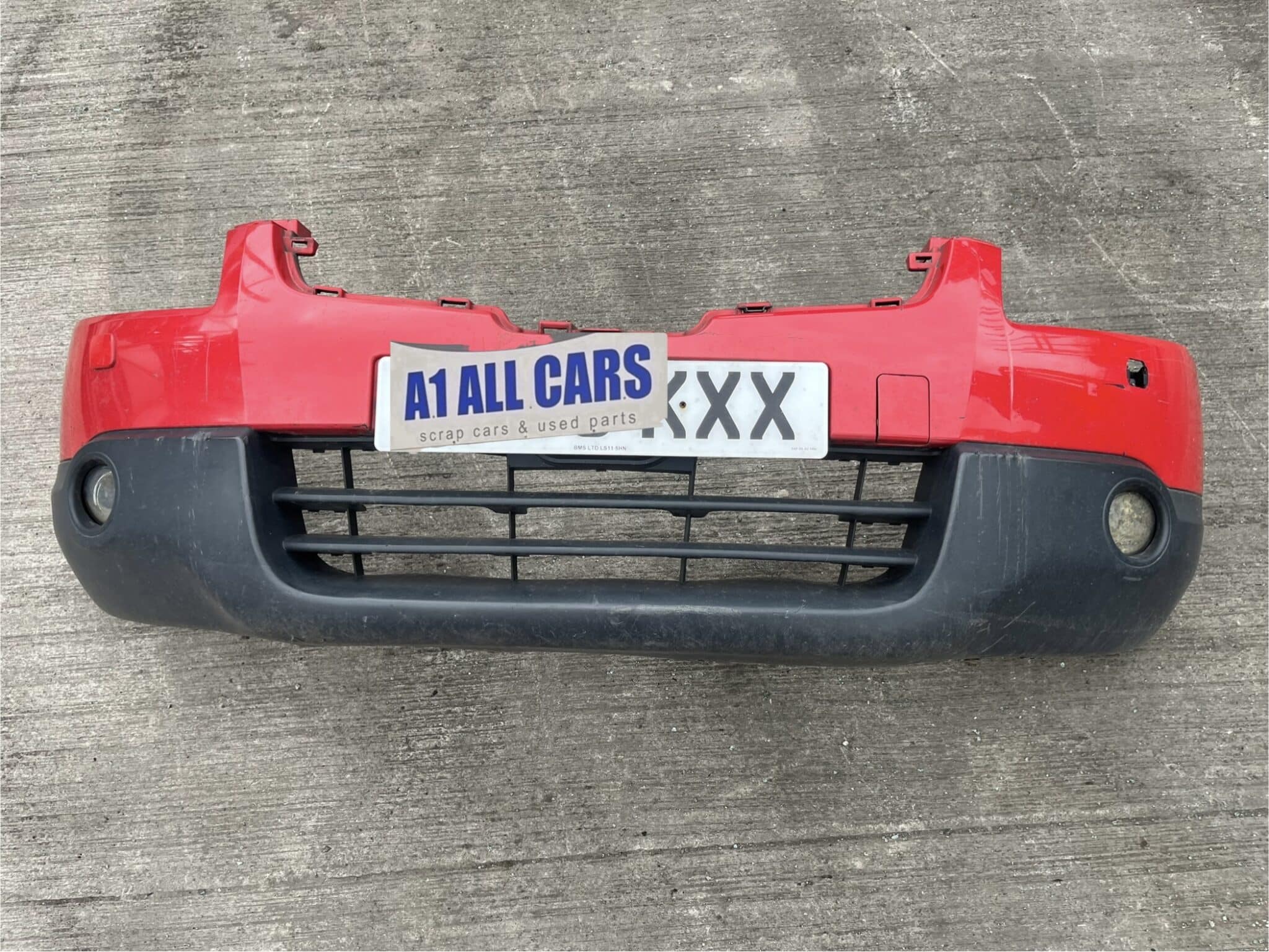 Nissan Qashqai 2007-2010 Front Bumper With Fogs – Red Z10 Colour Code