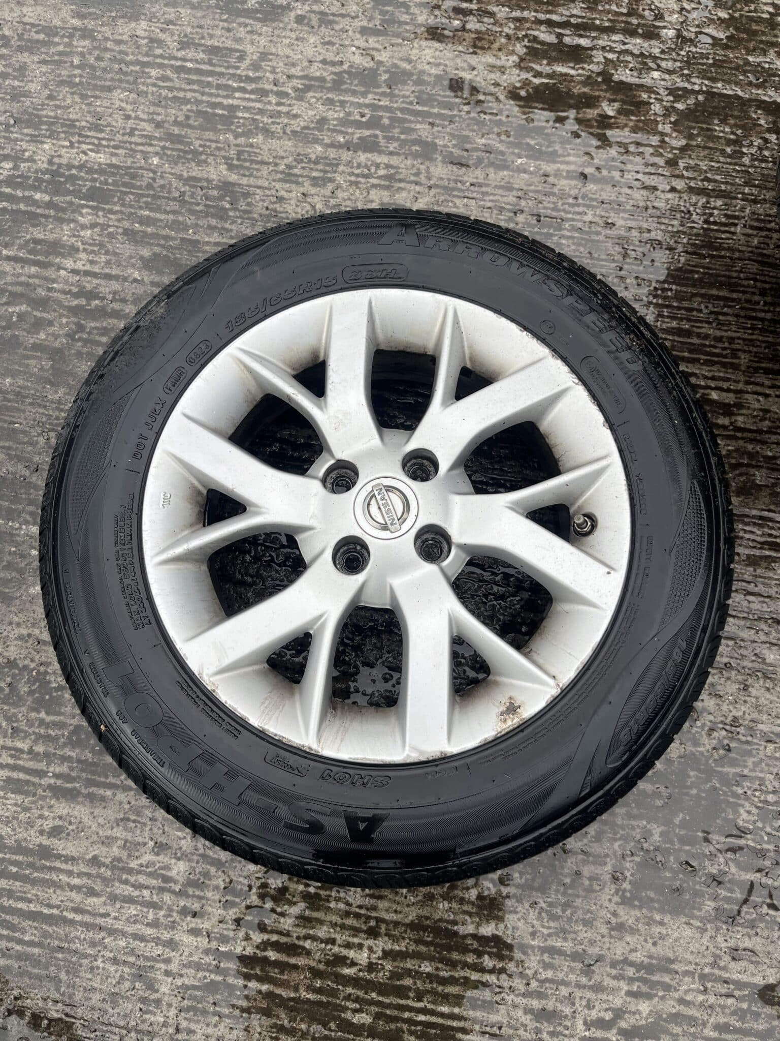 Nissan Note 2013-2017 Single Alloy Wheel And Tyre – 185/65/15
