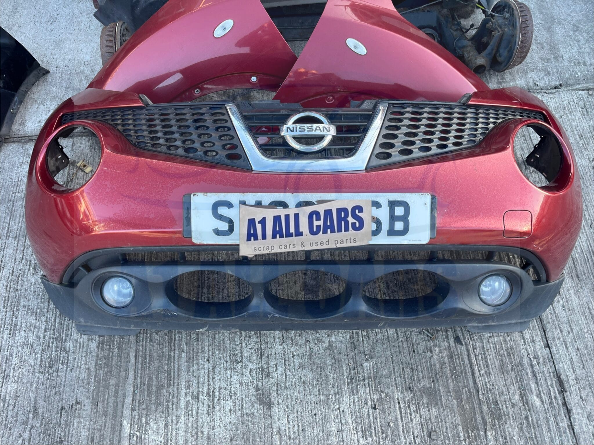 Nissan Juke 2010-2014 Front Bumper – Maroon NAH Colour Code