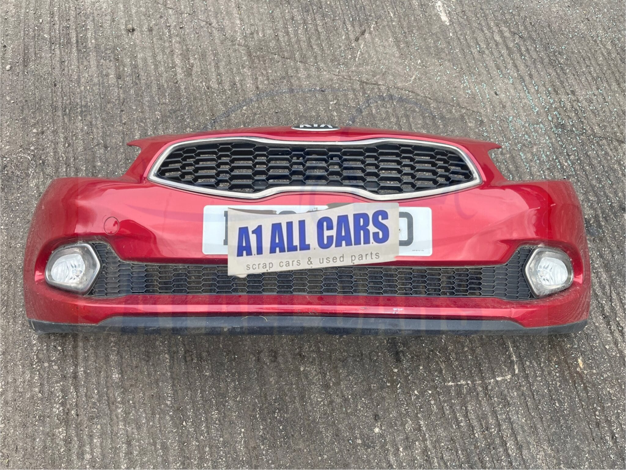 KIA Ceed 2012-2015 Front Bumper With Fogs – Red AO Colour Code