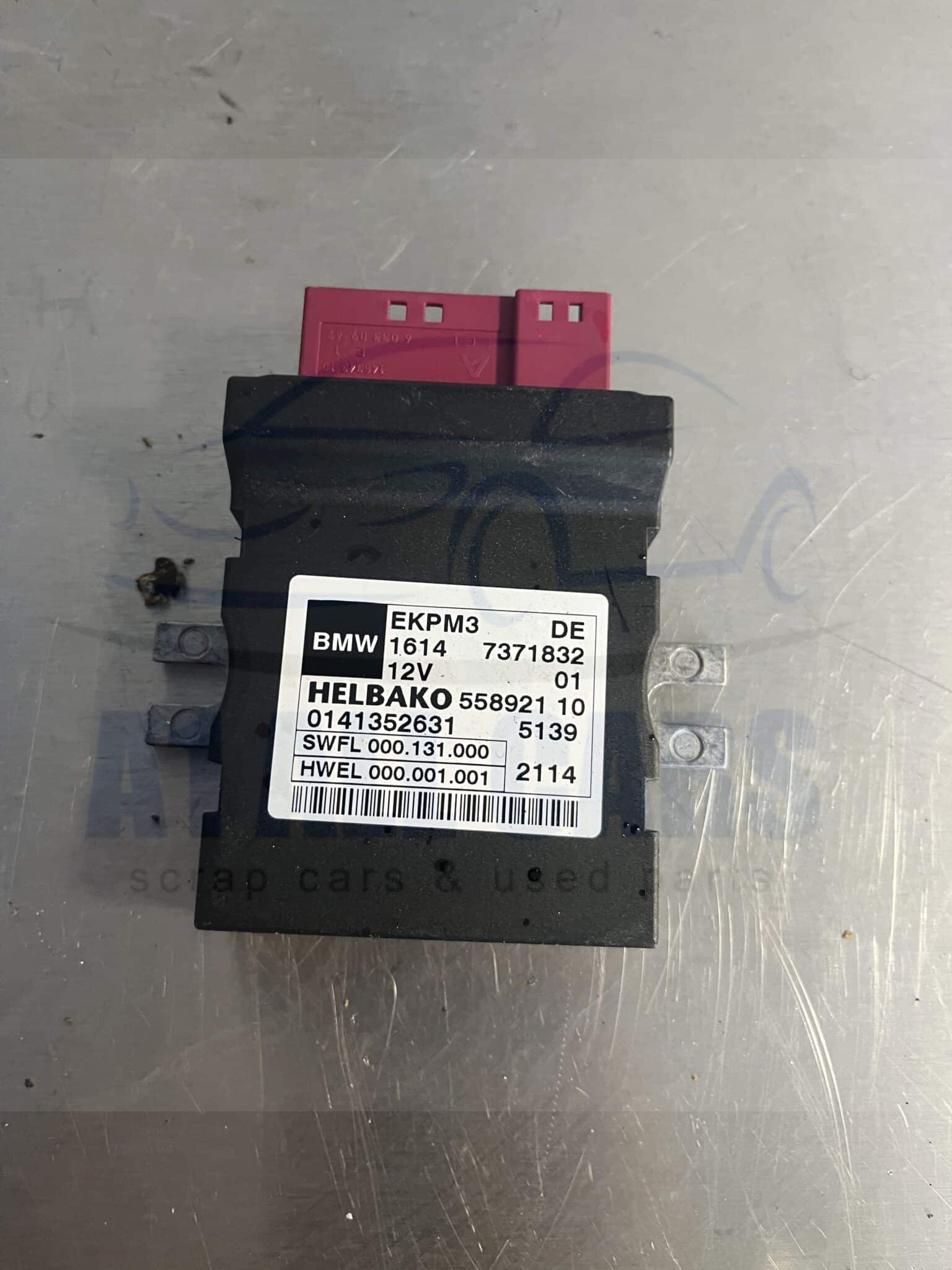 BMW 3 Series 2012-2015 Fuel Pump Control Module – 55892110 / 16147371832