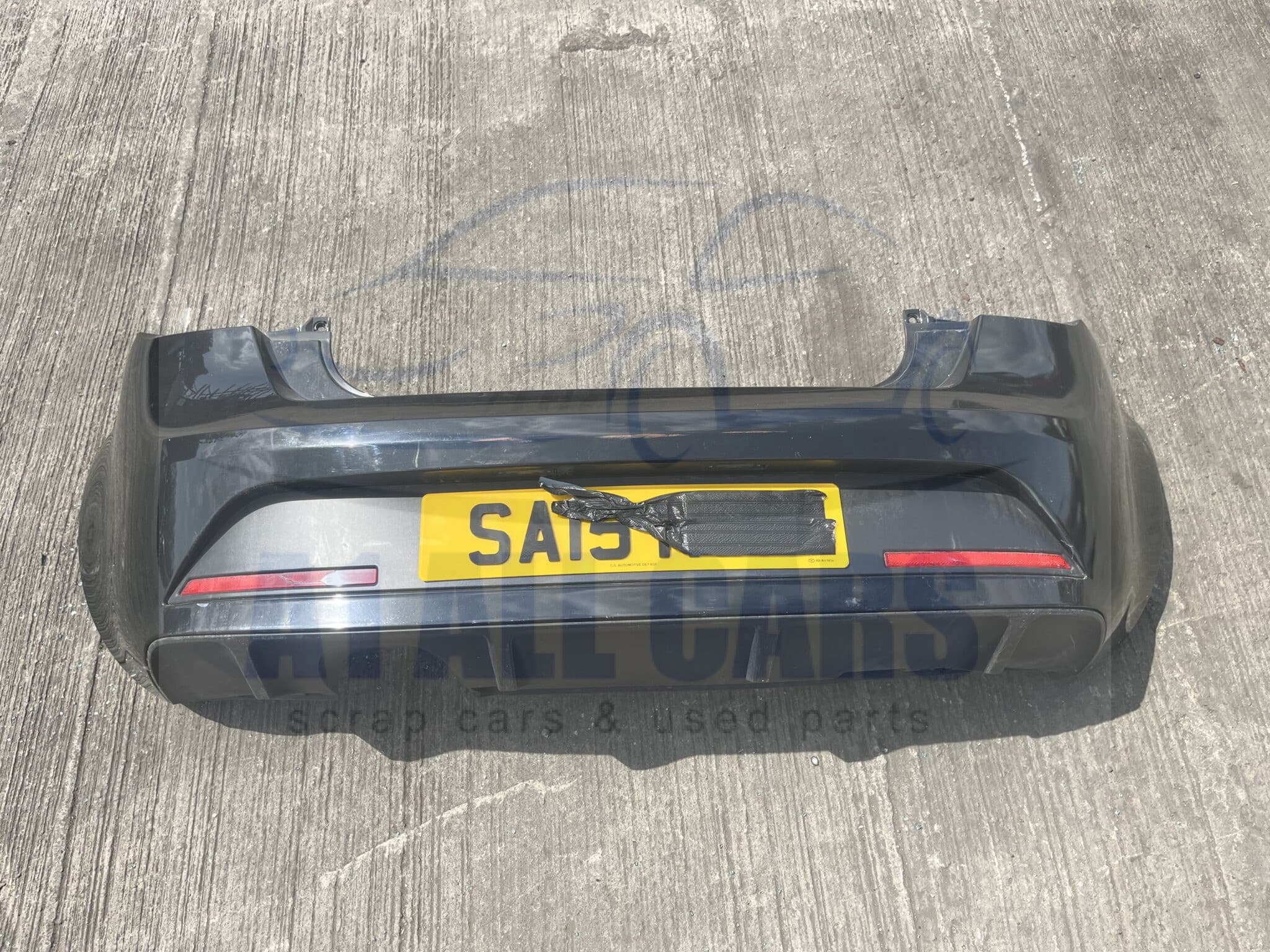 Seat Ibiza 2012-2017 3 Door Hatchback Rear Bumper – Black LY9T Colour Code