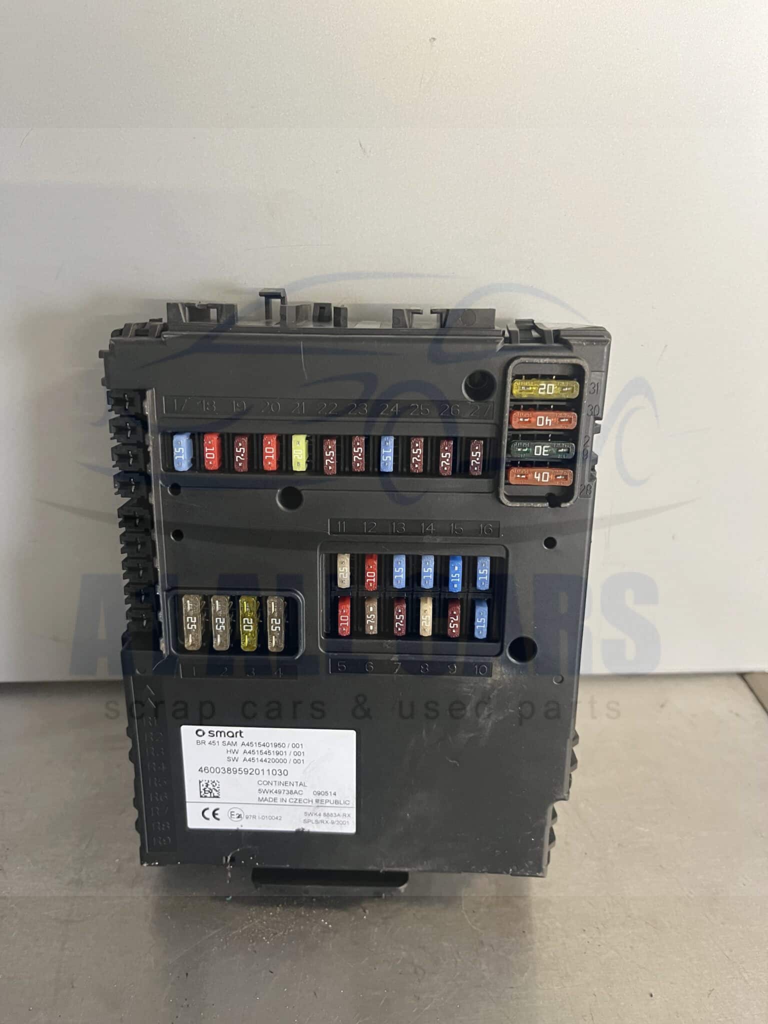 Smart ForTwo 2006-2014 Fuse Box – A4515401950