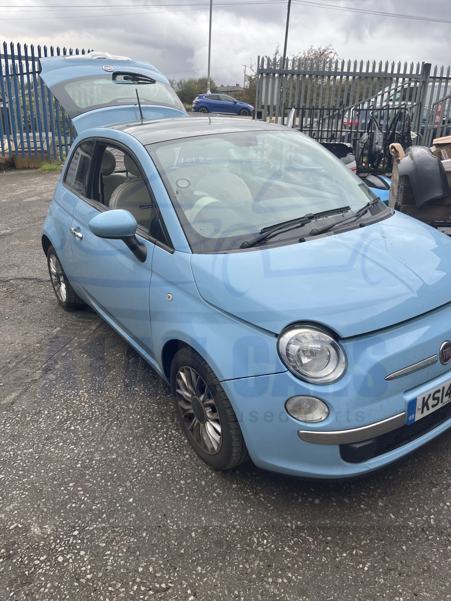 Fiat 500 2007-2015 3 Door Hatchback 1.2 Petrol Manual Blue C175 Breaking For Parts