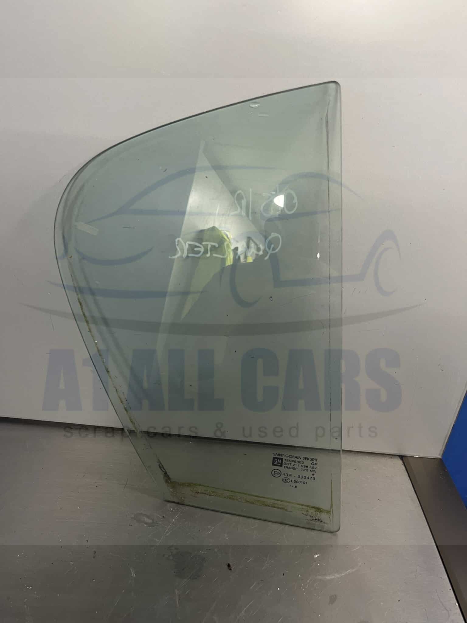 Vauxhall Corsa 2006-2014 ( D ) 5 Door Hatchback Off Side Rear 1/4 Glass
