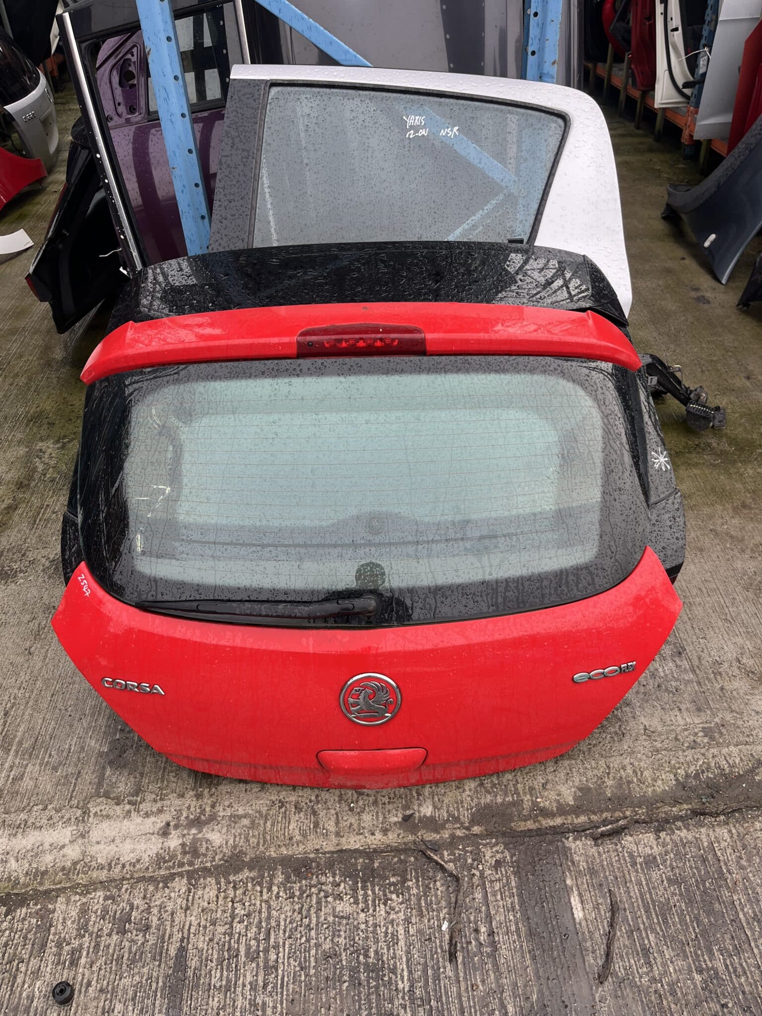 Vauxhall Corsa 2006-2014 3 Door Hatchback Tailgate – Red Z547 Colour Code ( Call Office For Delivery Quote )