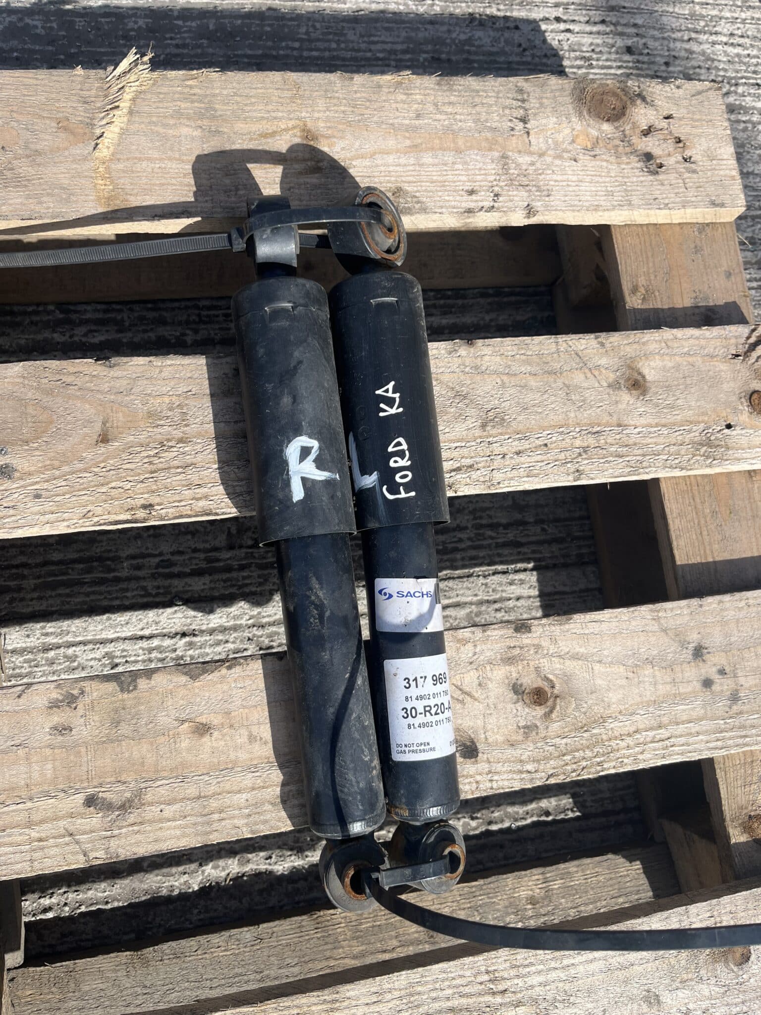 Ford KA 2009-2016 Hatchback Rear Shock Absorbers – PAIR