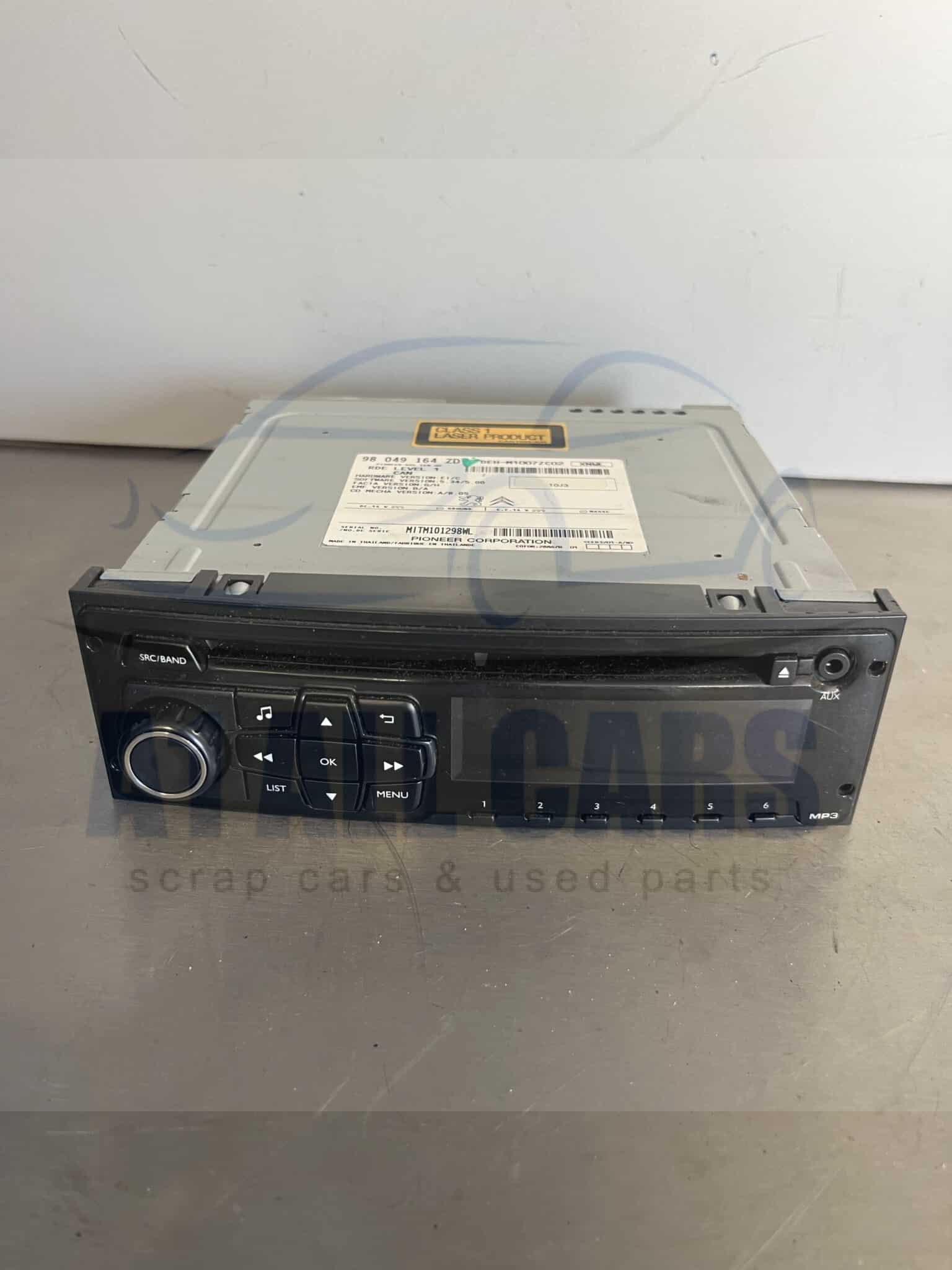 Peugeot 208 2012-2015 CD Player / Radio – 98049164ZD