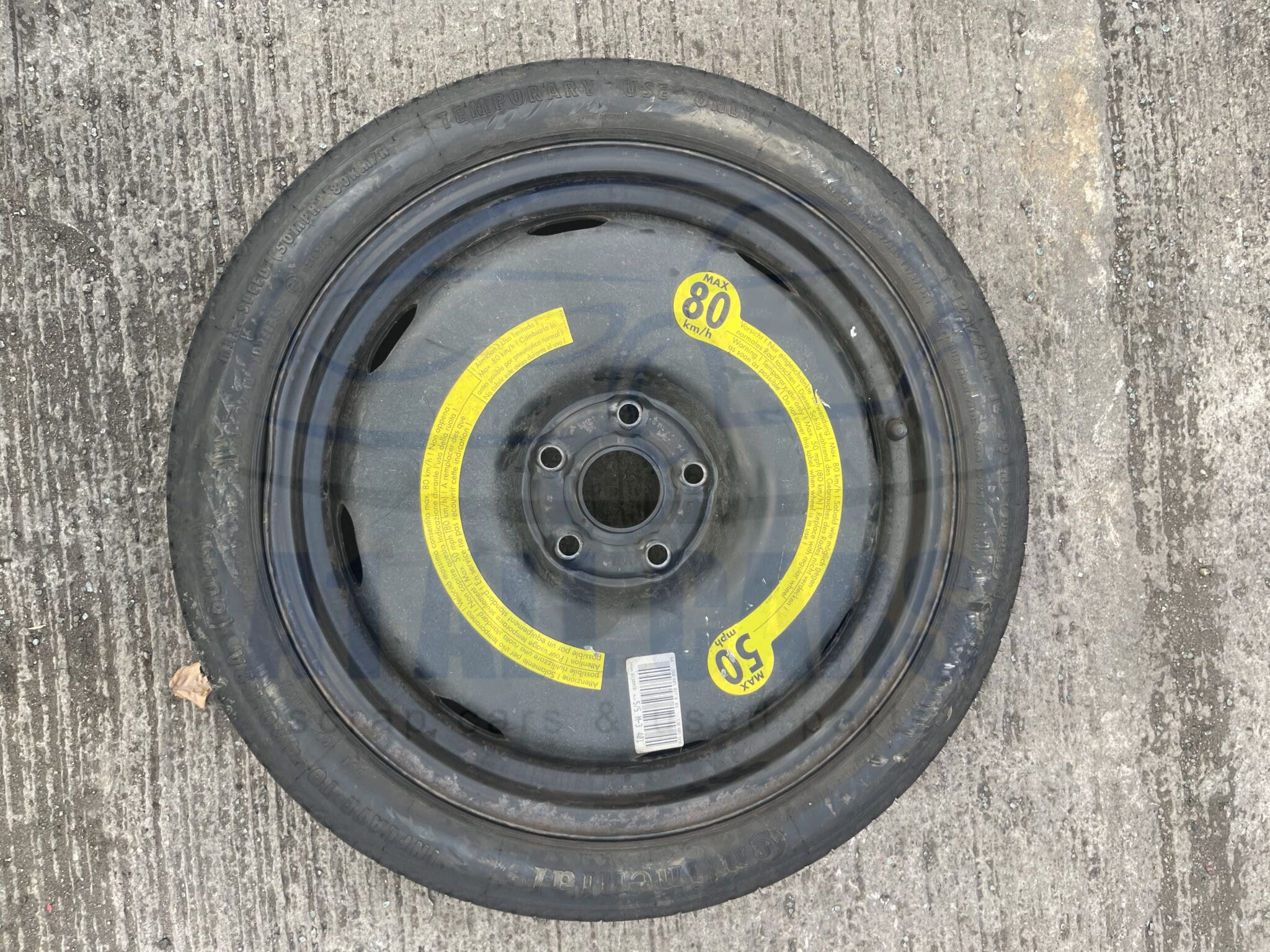 Volkswagen Golf 2004-2008 Space Saver Spare Wheel – 125/70/18