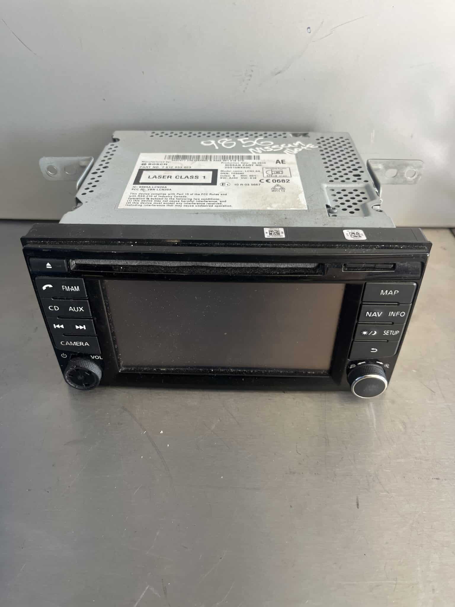 Nissan Note 2013-2017 Sat Nav / Radio / CD Player – 25915BX80C