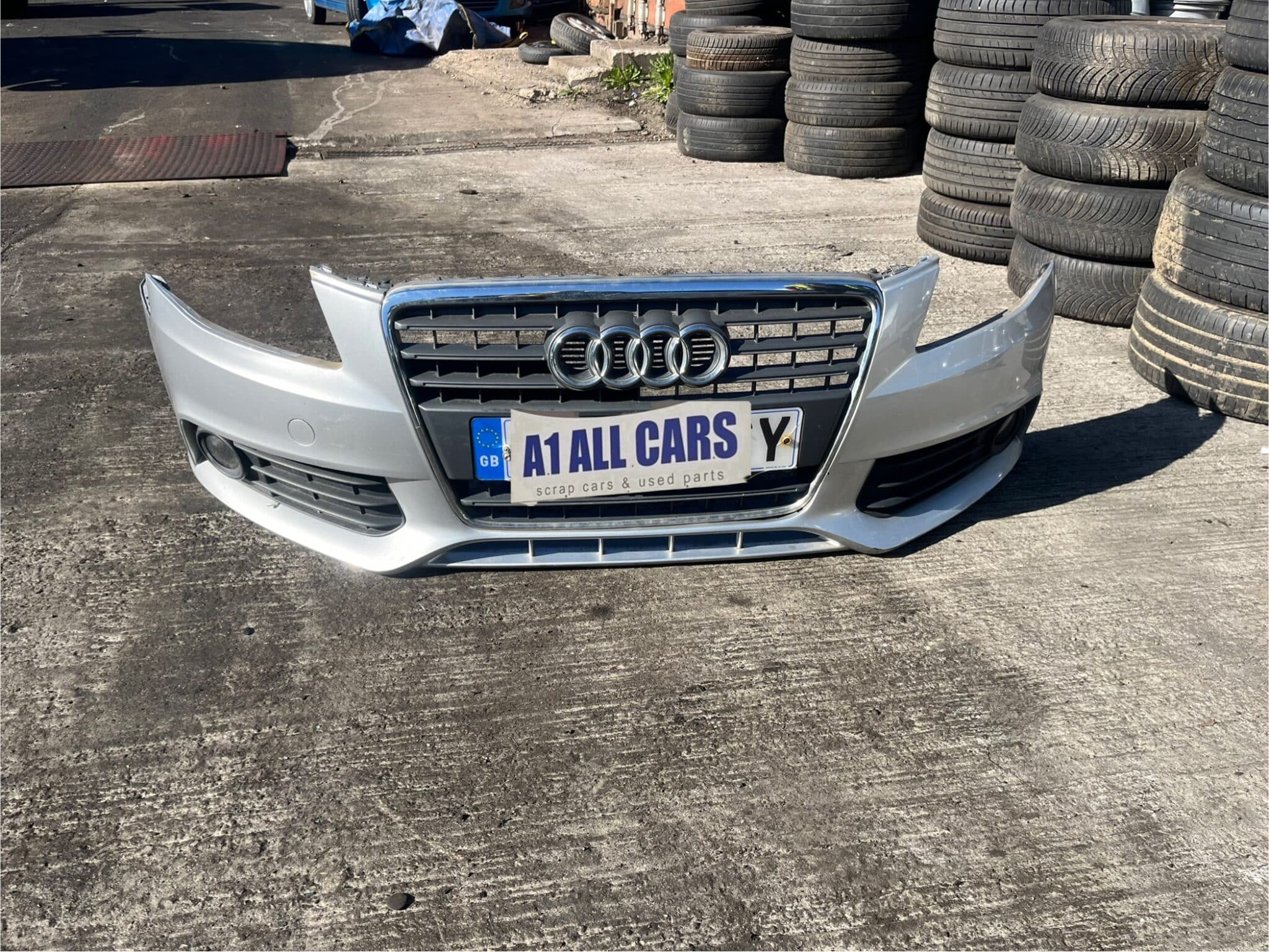 Audi A4 2008-2012 Front Bumper With Fogs – LX7W Colour Code