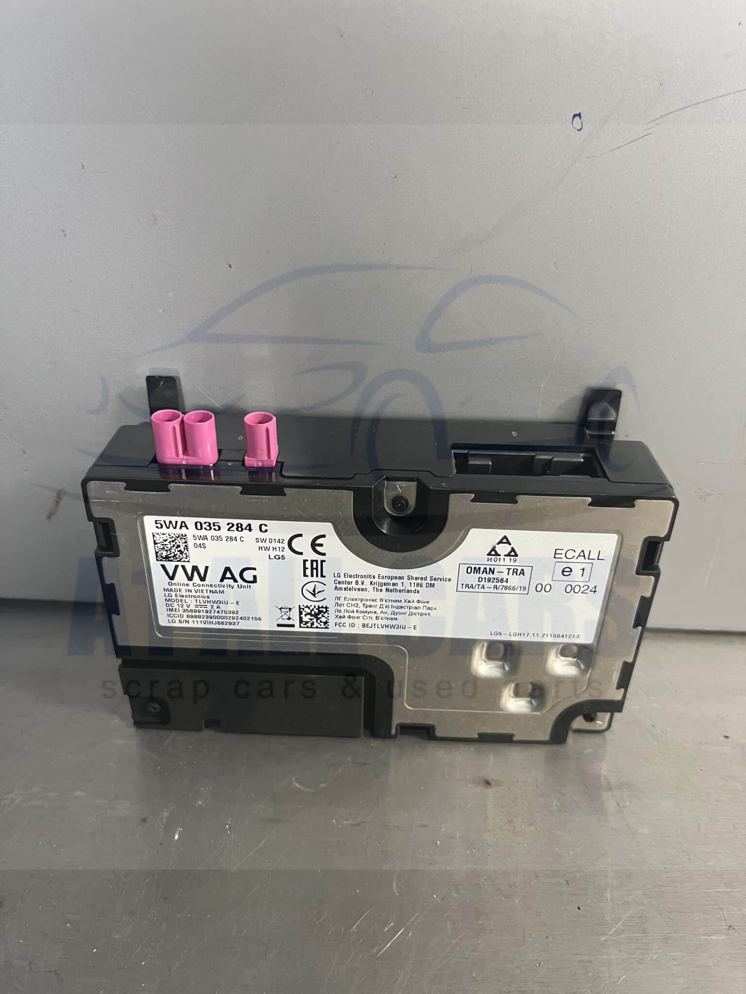 Volkswagen Golf 2019-2024 MK8 Online Connectivity Module – 5WA035284C