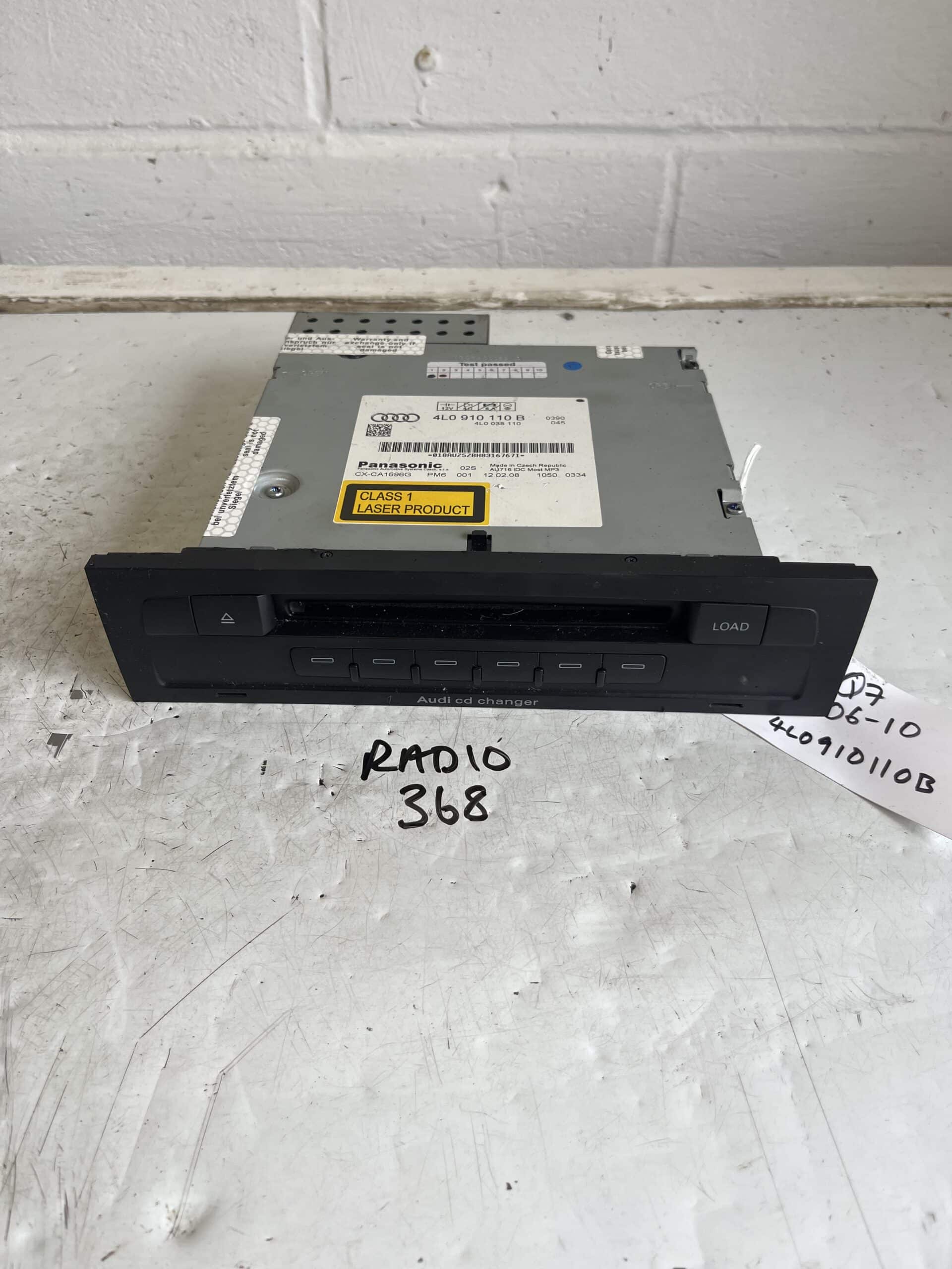 Audi Q7 2006-2010 Radio / CD Changer – 4L0910110B