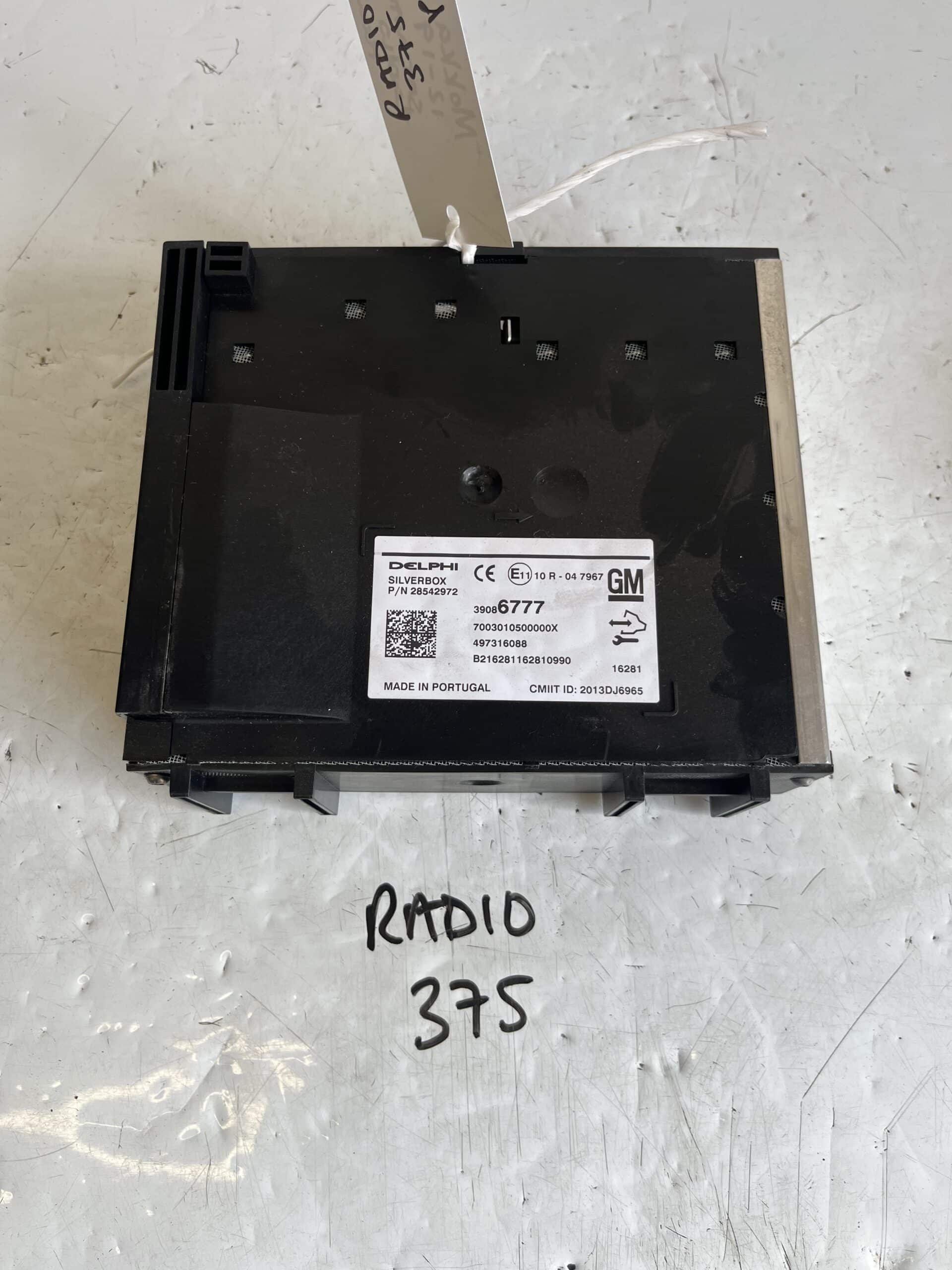Vauxhall Mokka 2012-2019 Radio / Head Unit / Sat Nav – 39086777