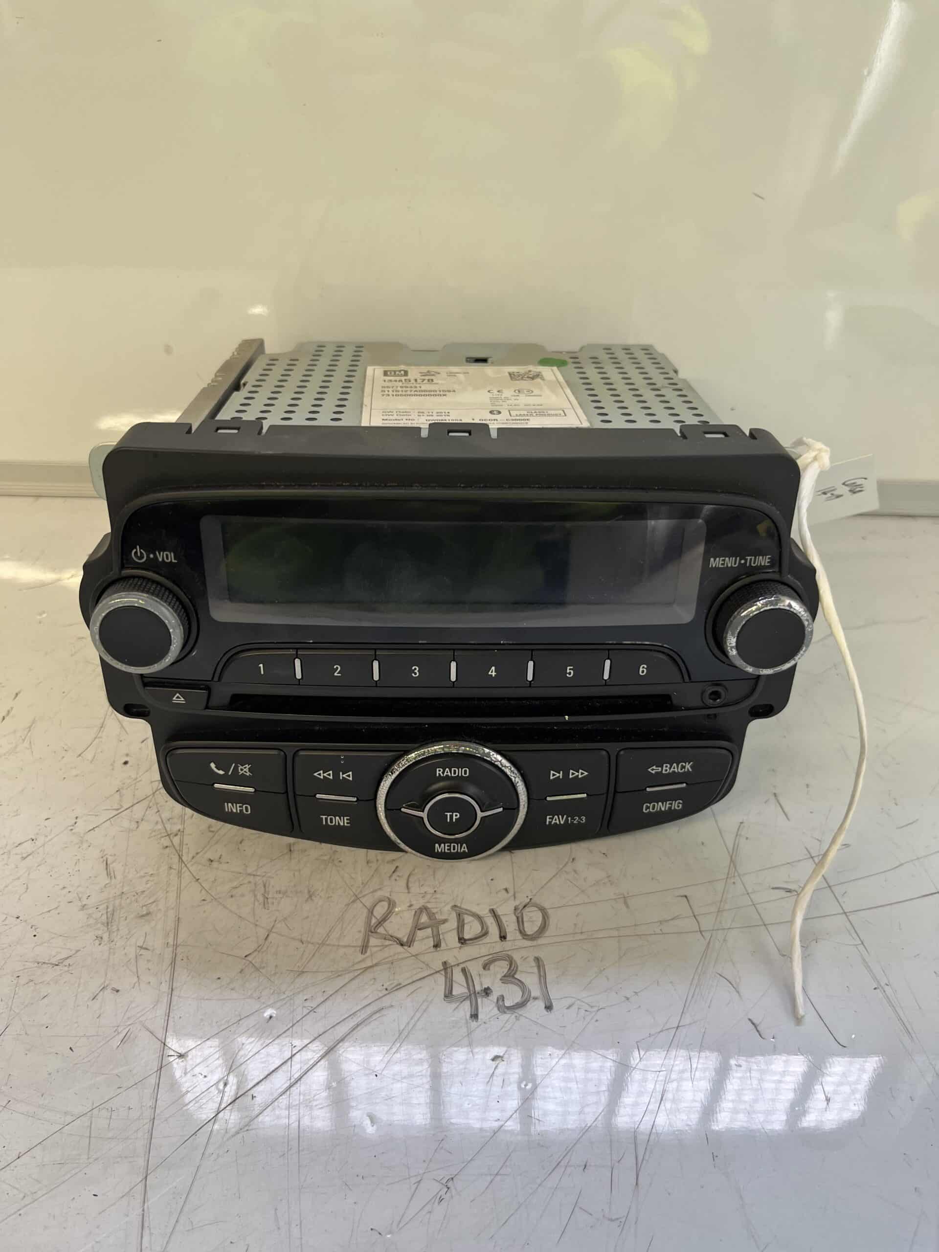 Vauxhall Corsa 2014-2019 Radio / Head Unit / CD Player – 13485178